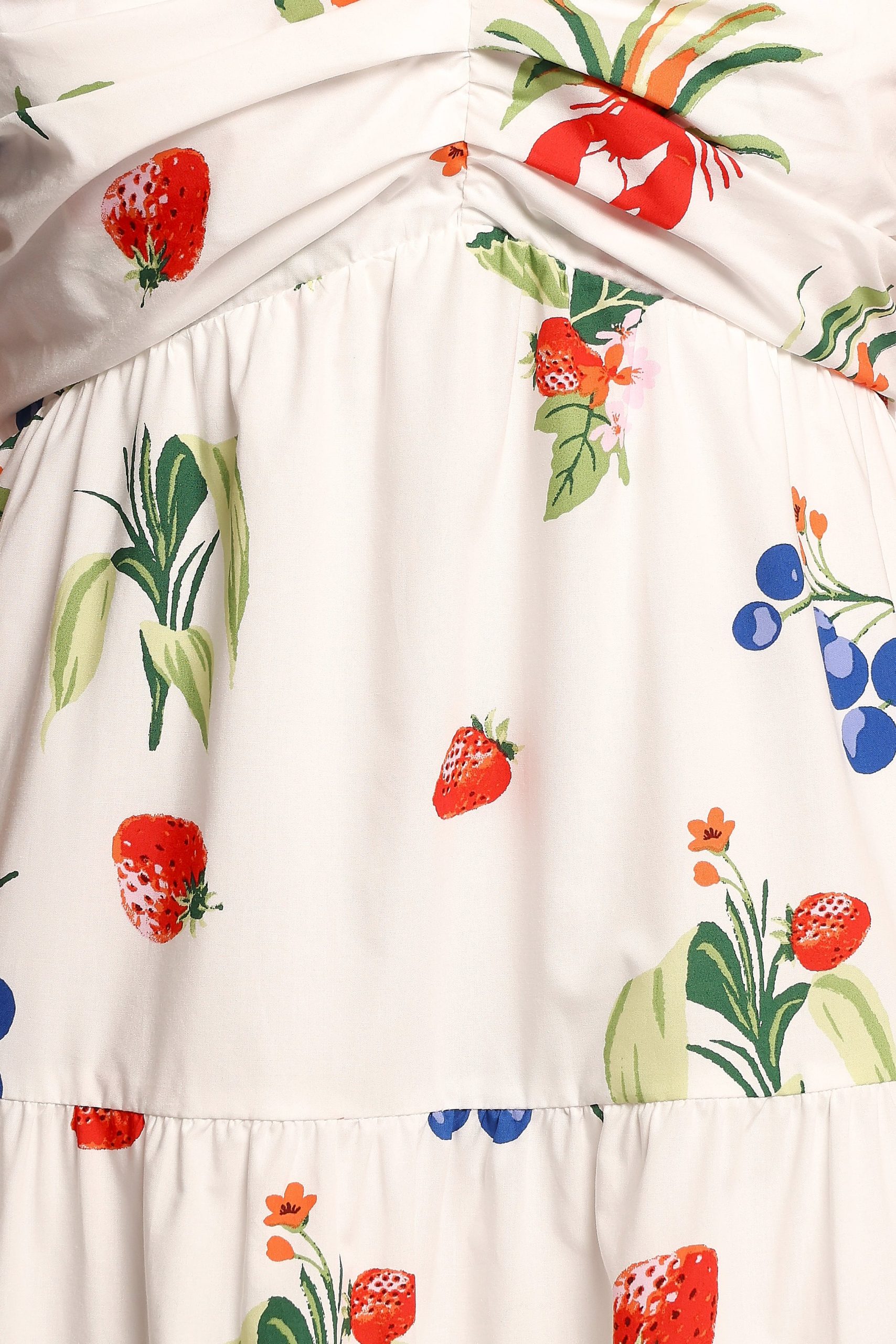 Valerie Maxi Dress - Off White/Red - Image 5