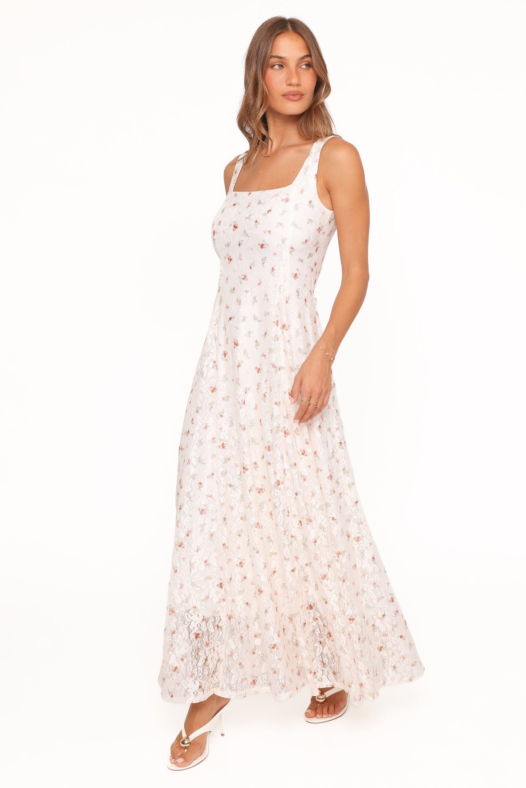 Valley Maxi Dress - White Floral Lace - Image 4