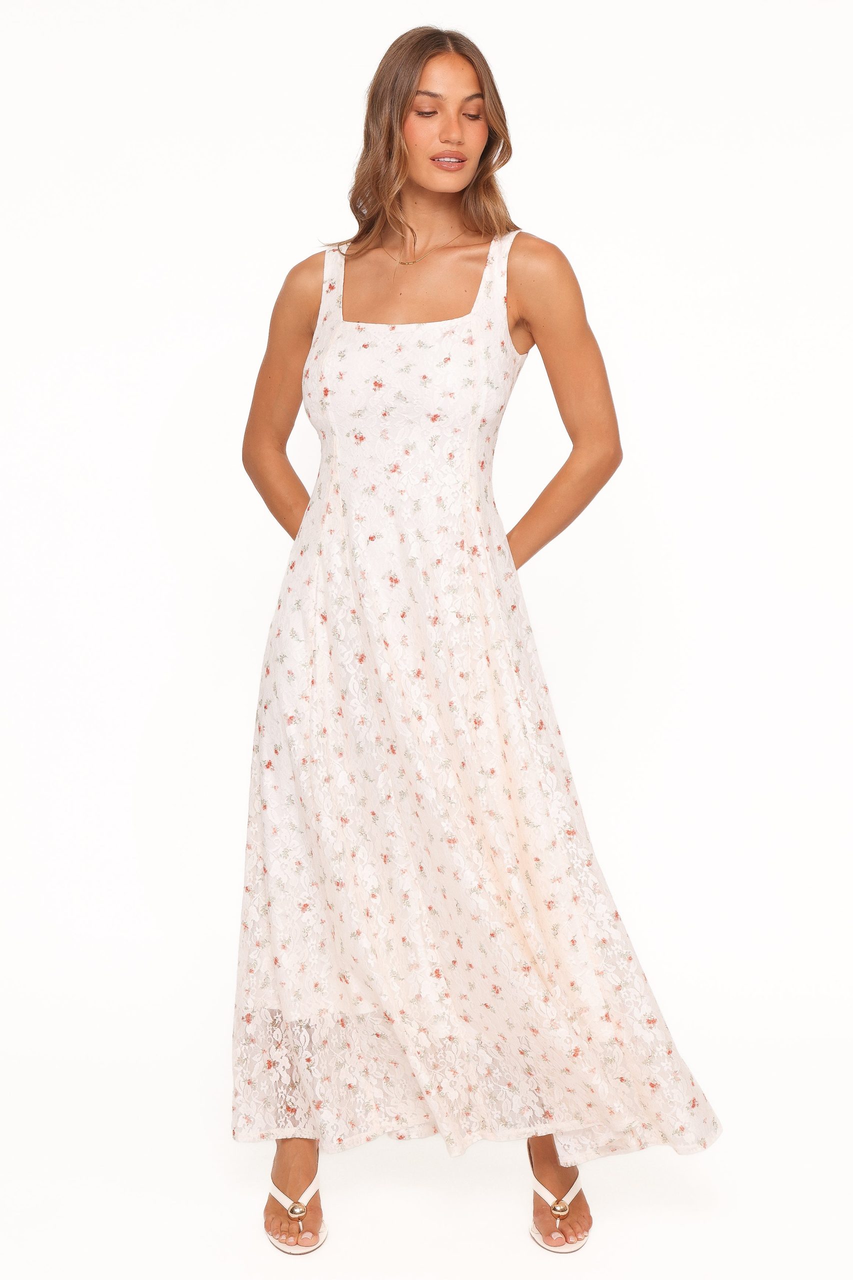 Valley Maxi Dress - White Floral Lace - Image 6
