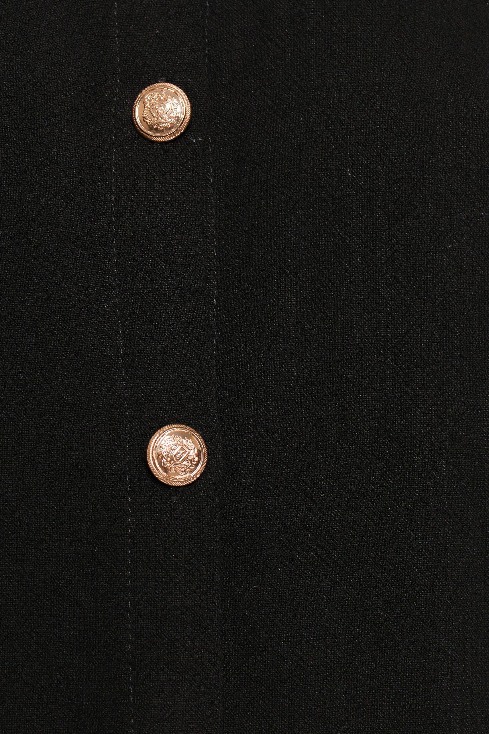 Velvette Mini Button Down Dress - Black - Image 9