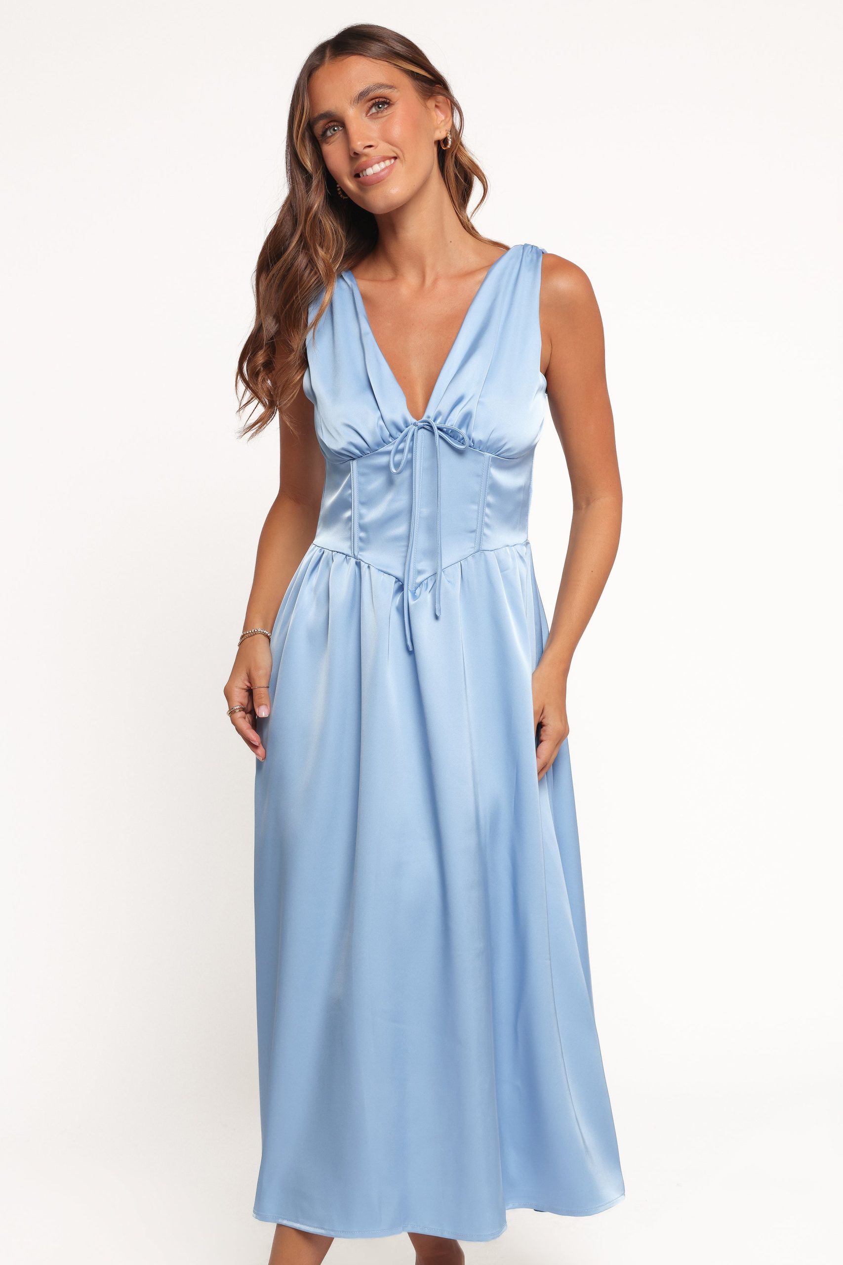 Verena Midi Dress - Periwinkle Blue - Image 4