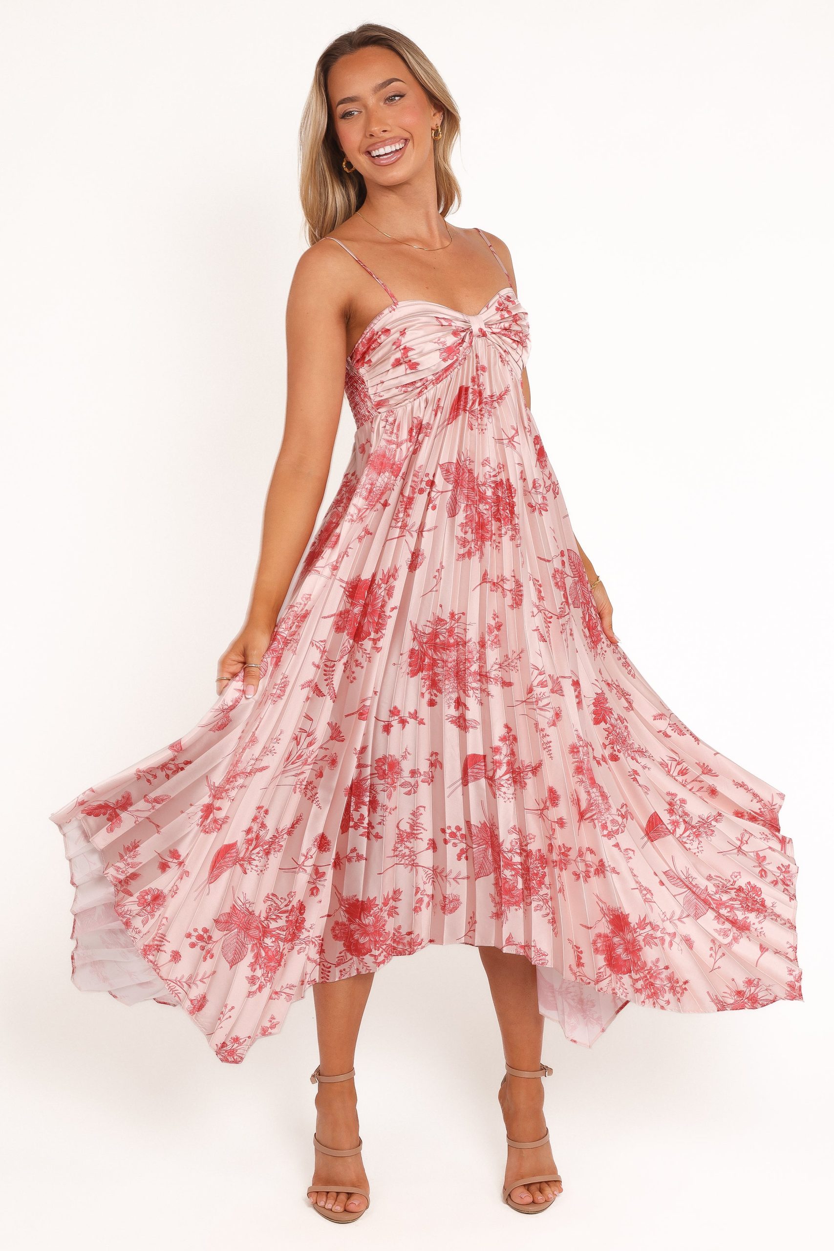 Vikki Dress - Red Floral - Image 2