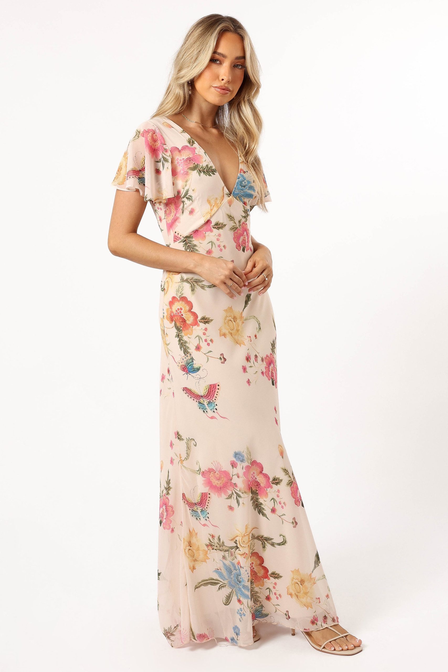 Viola Maxi Dress - Sand Pink - Image 5