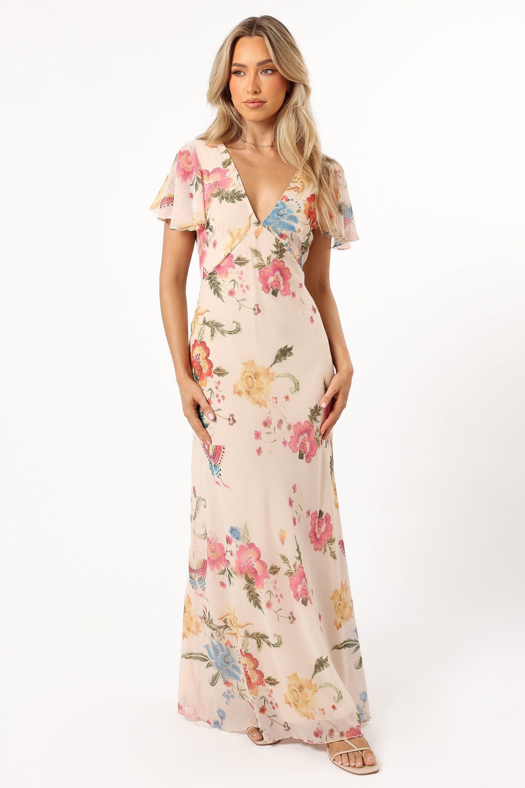 Viola Maxi Dress - Sand Pink - Image 2