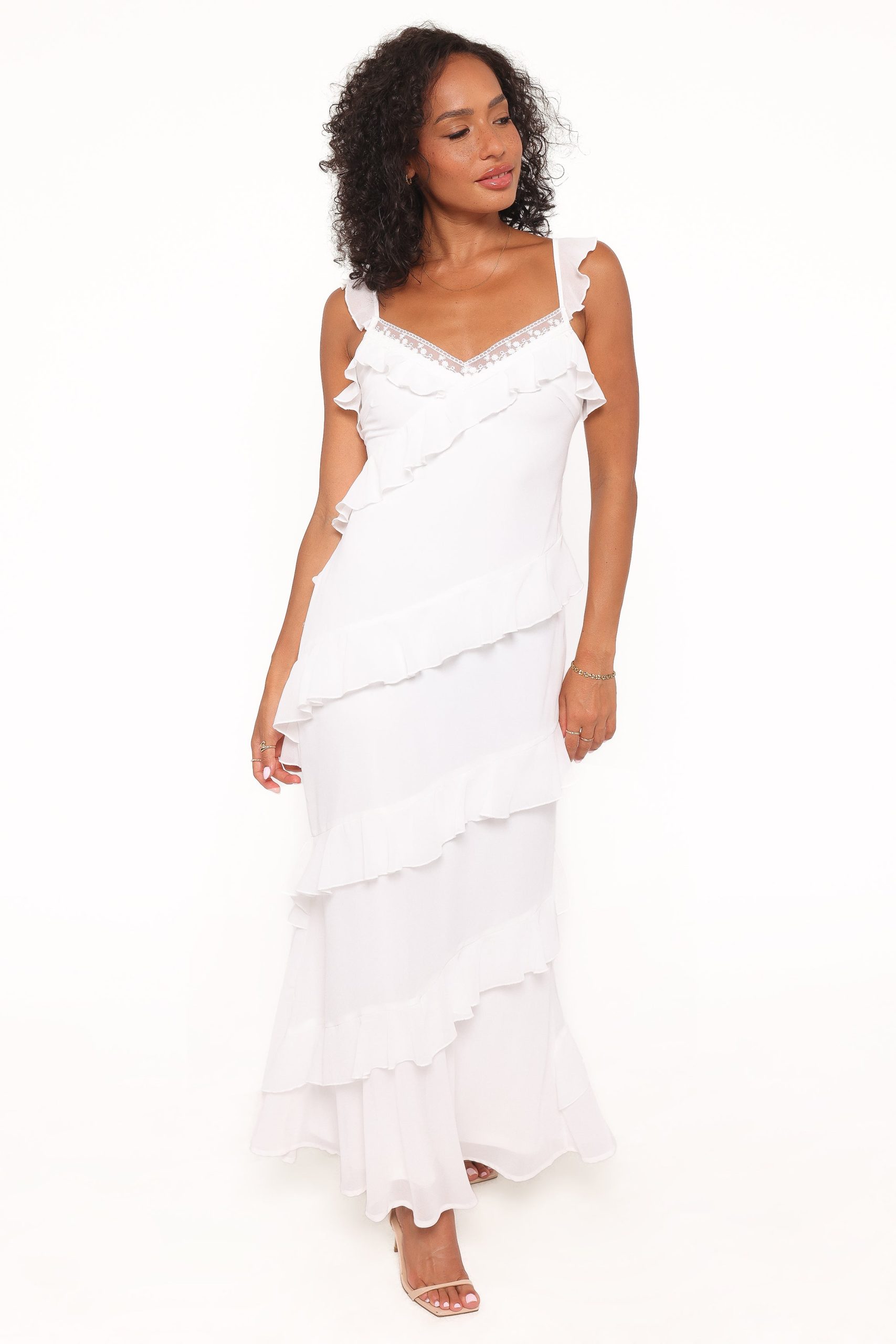Virginia Maxi Dress - White - Image 2