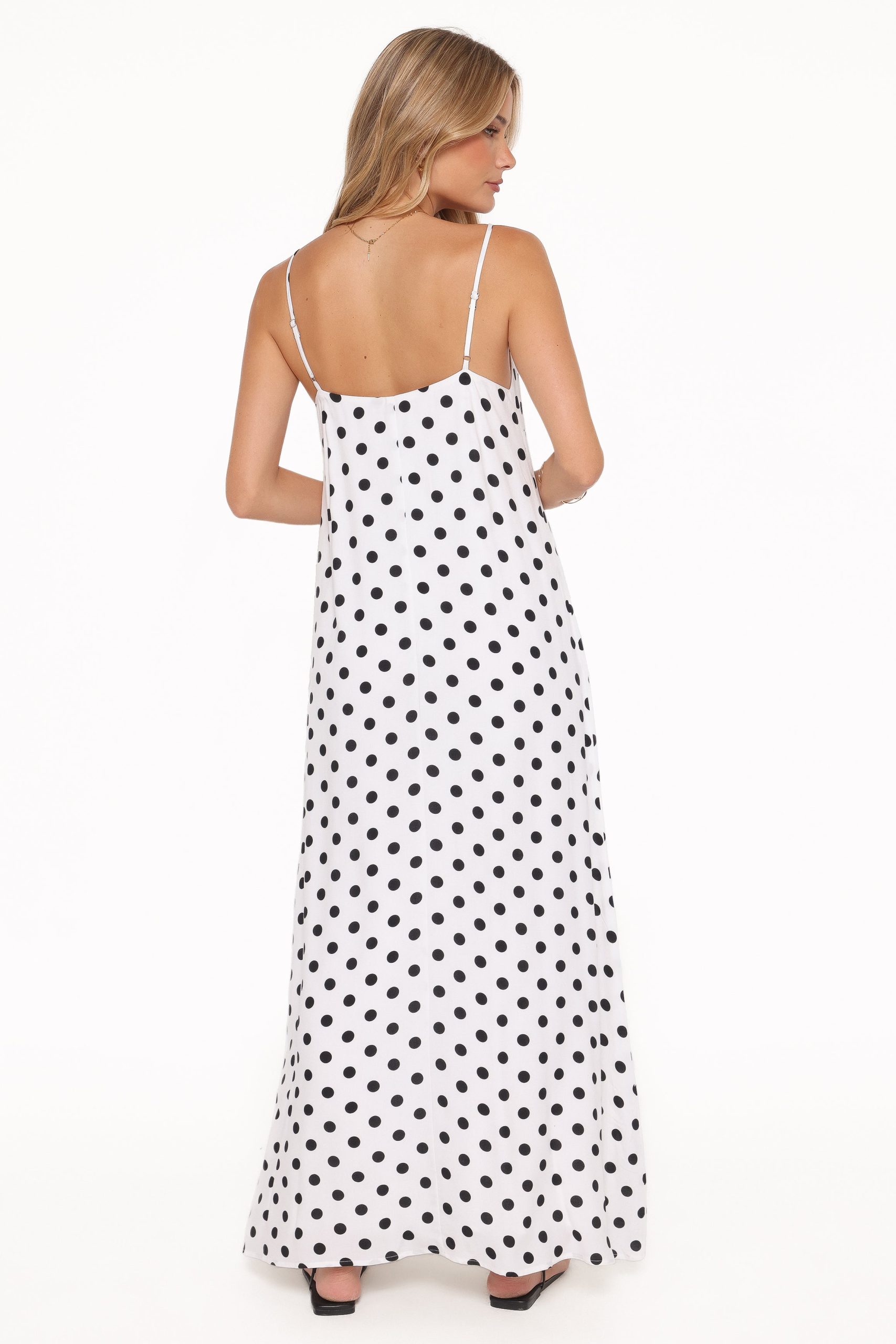 Virgo Maxi Dress - White Polka Dot - Image 5