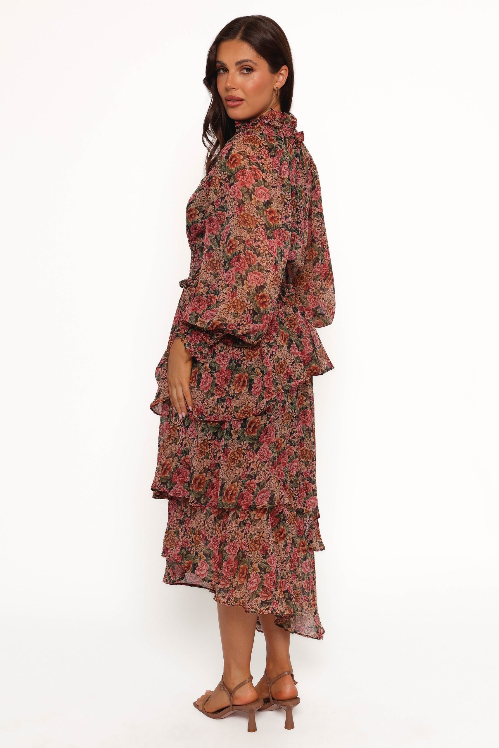 Vivian Midi Dress - Rose/Black - Image 5