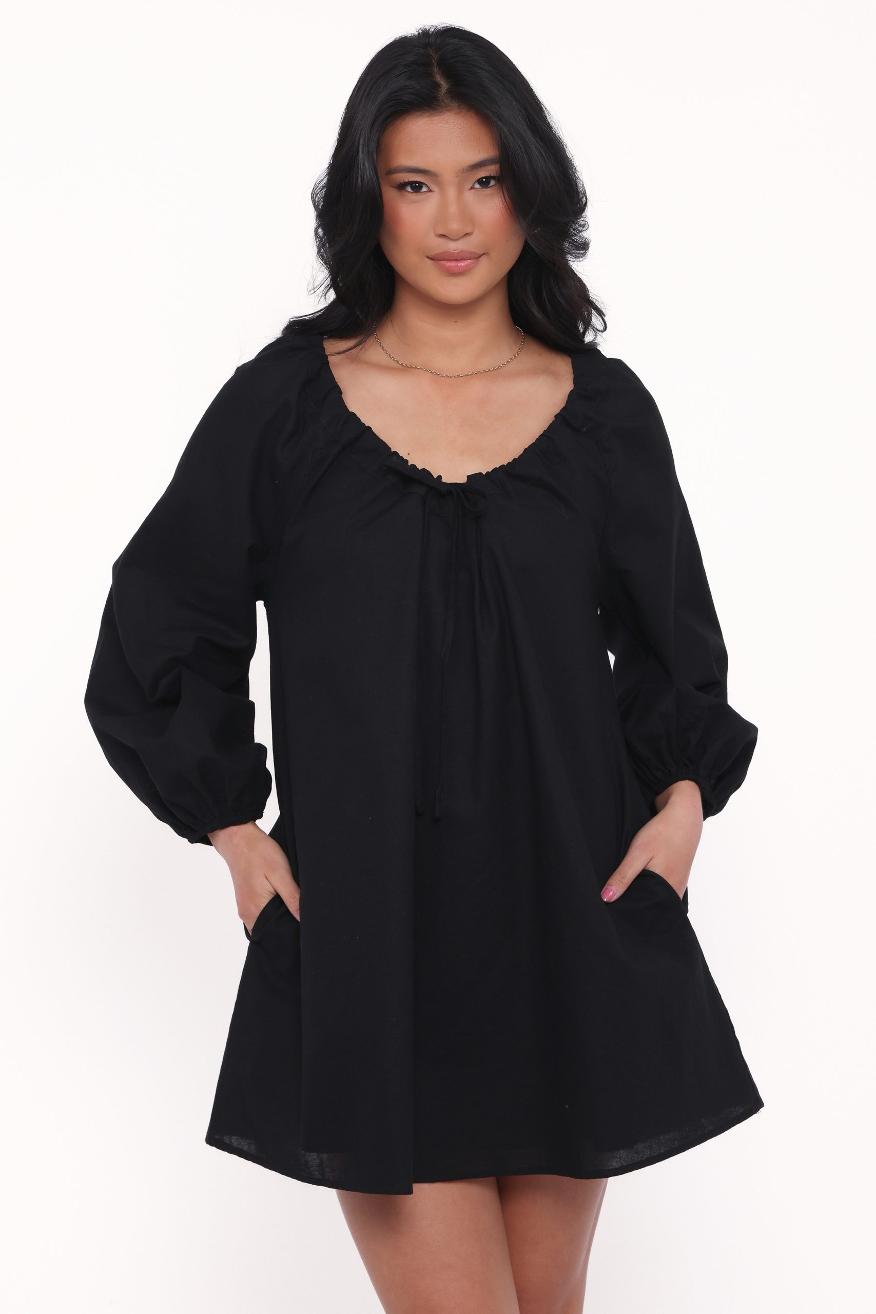 Walker Smock Mini Dress - Black - Image 2