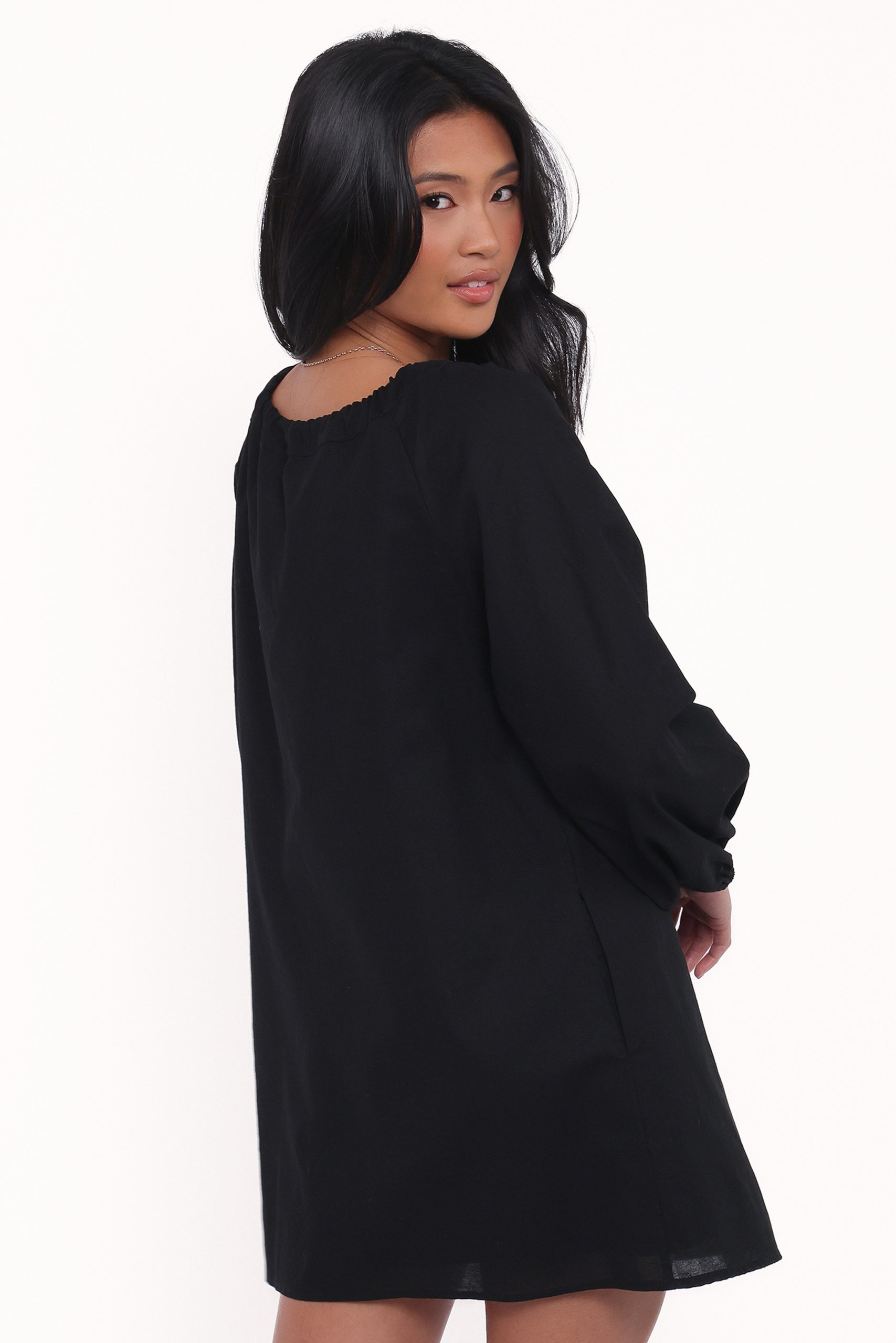 Walker Smock Mini Dress - Black - Image 5