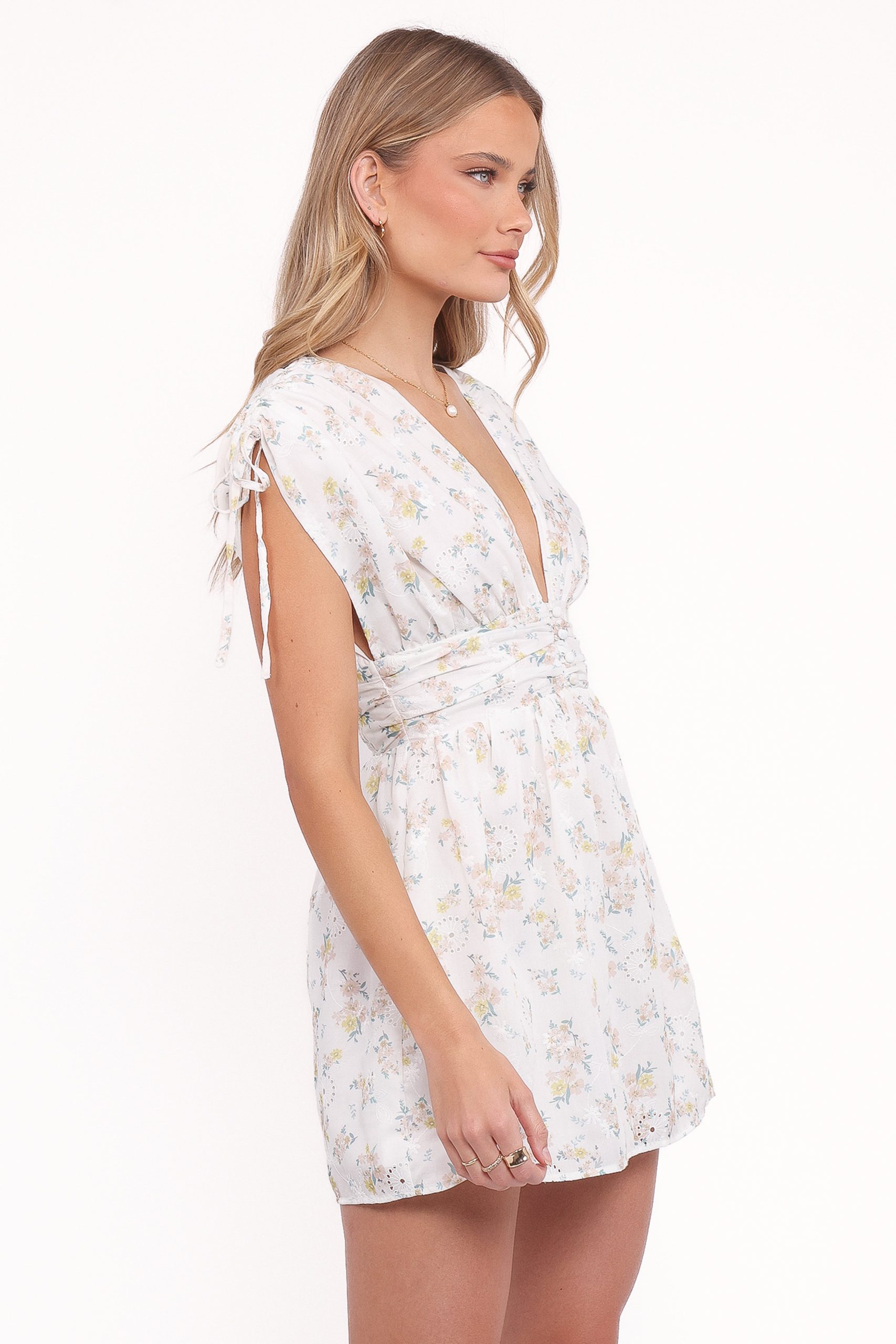 Wendi Ruffle Mini Dress - Floral - Image 3