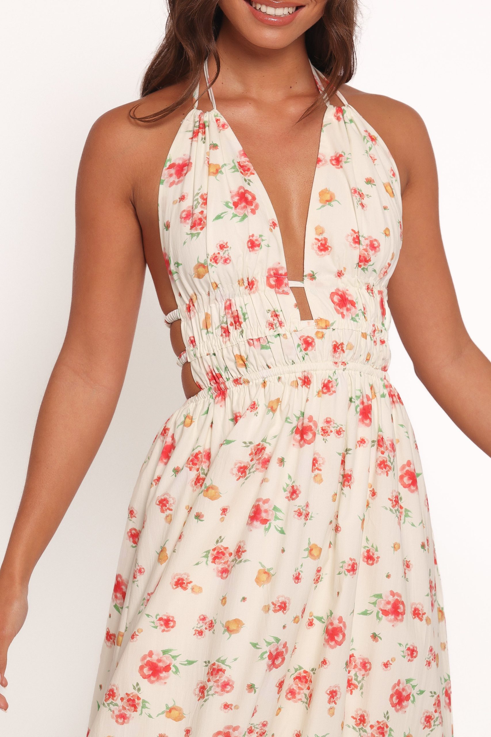 Wilder Halterneck Maxi Dress - Pink Floral - Image 5