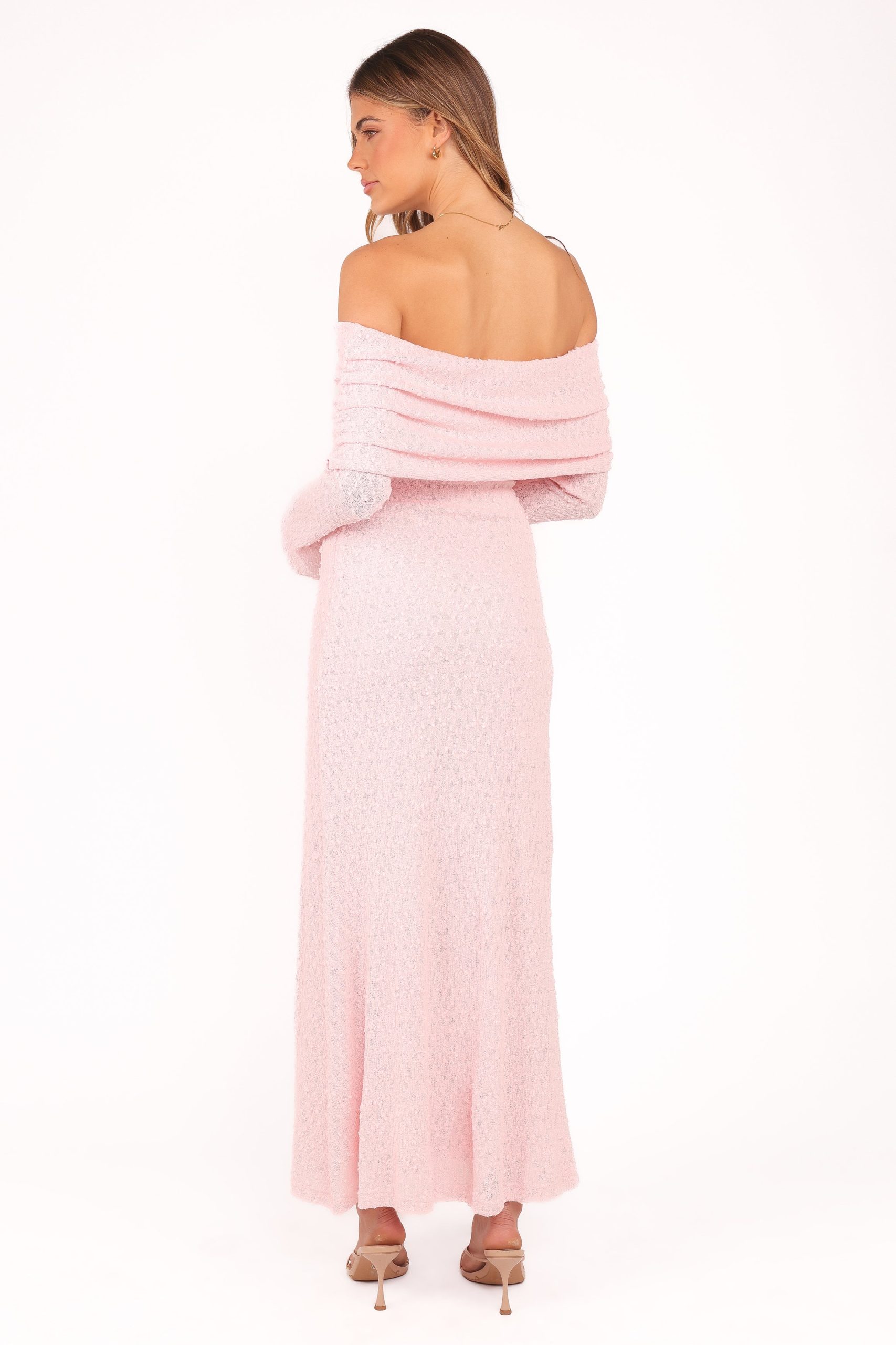 Wilma Off Shoulder Dress - Pink - Image 5