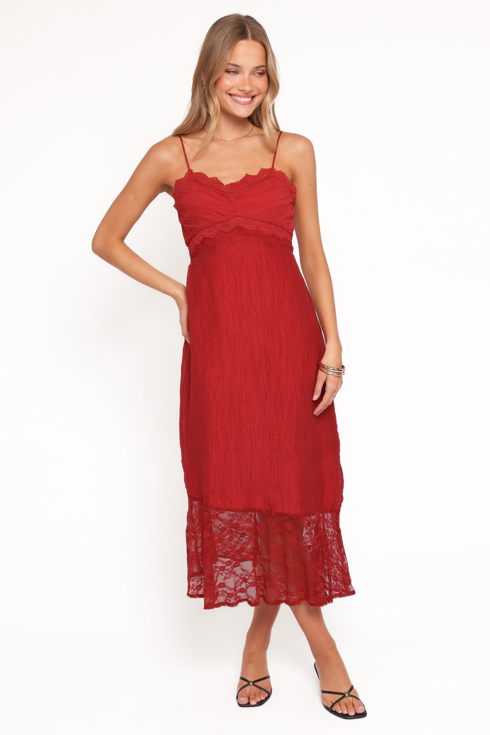 Winnie Maxi Dress - Red - Image 2