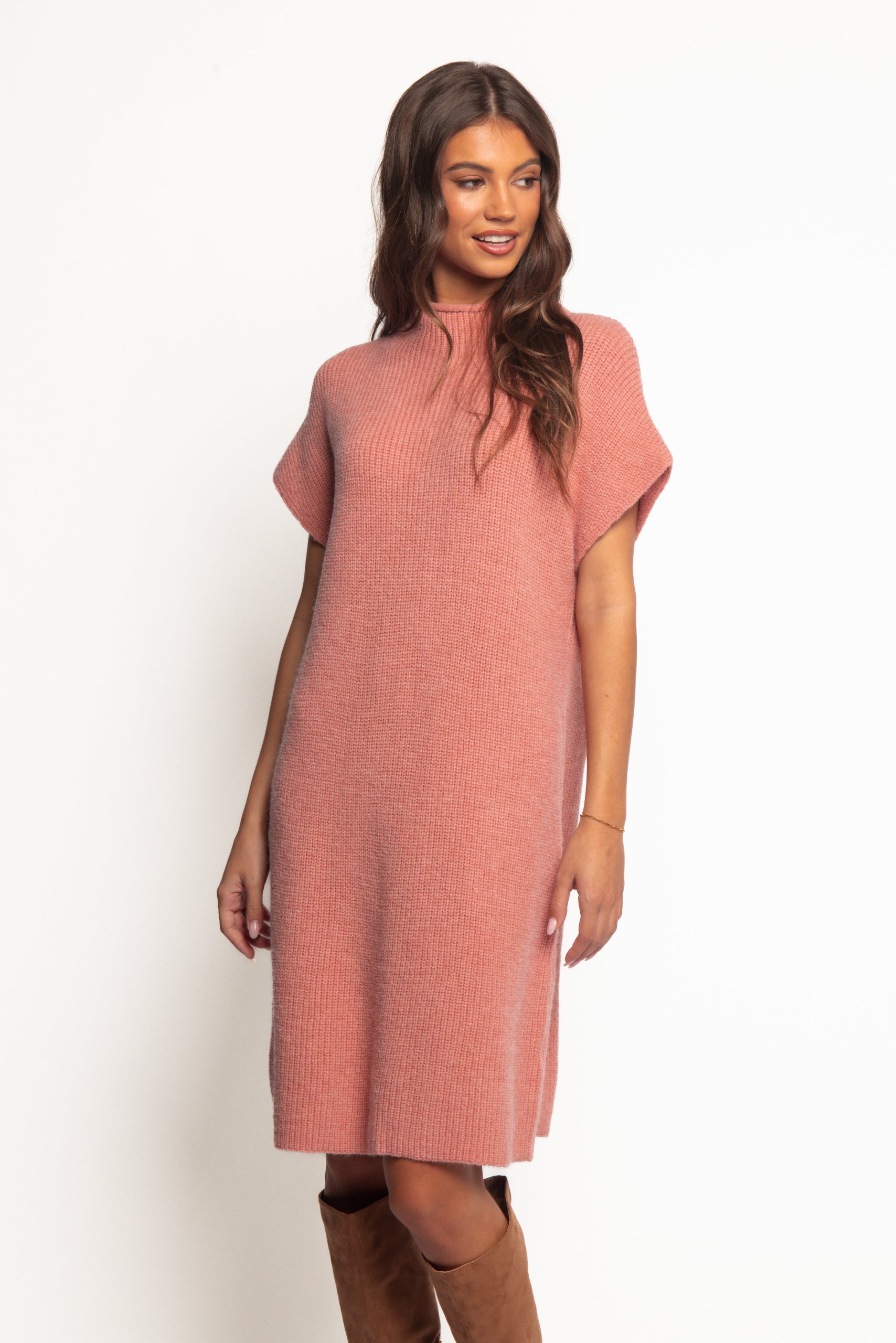 Wright Knit Mini Dress - Pink - Image 2