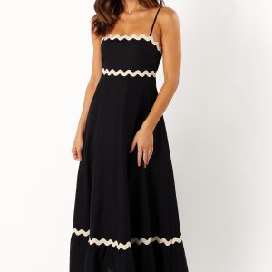 Yana Maxi Dress - Black Cream