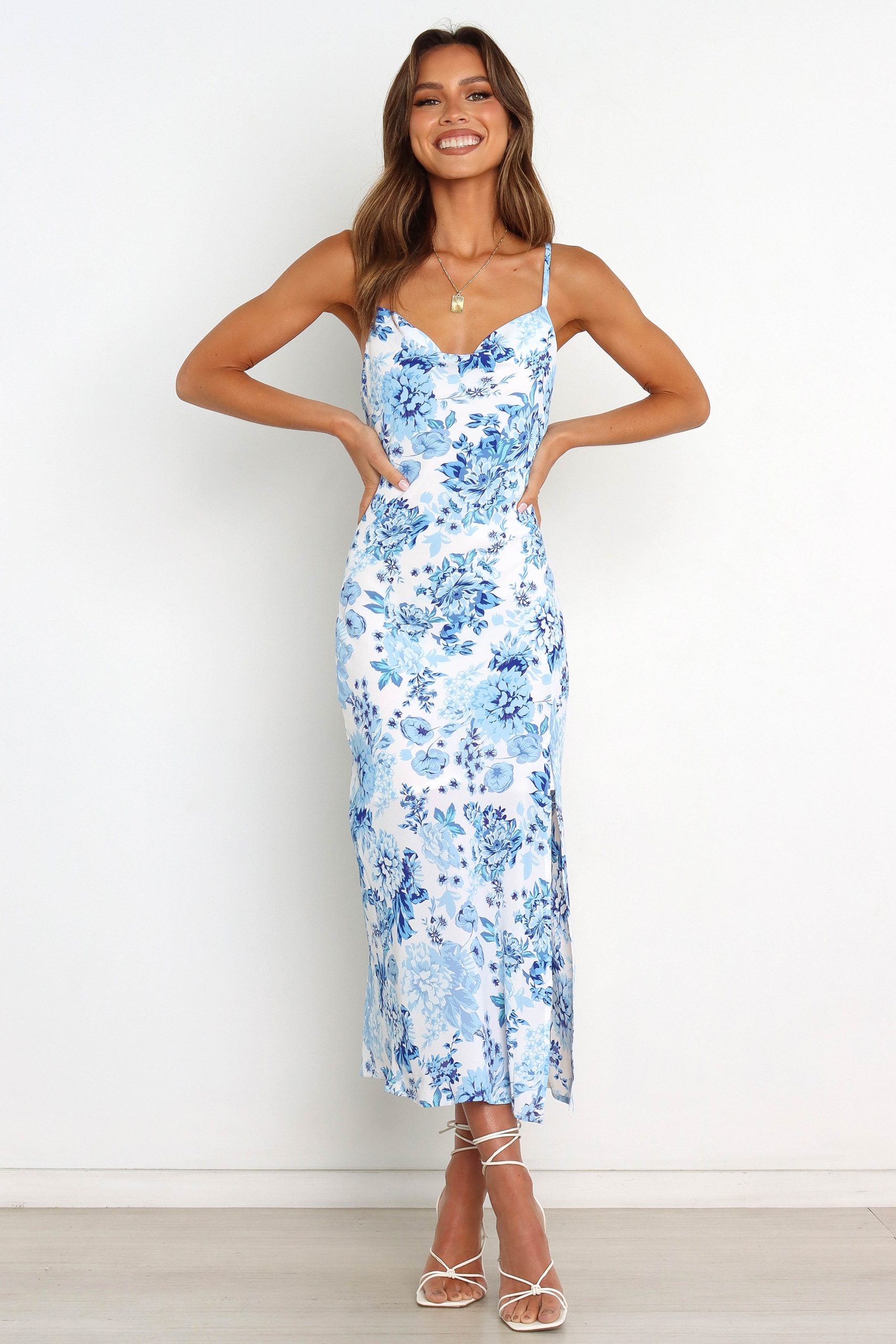 Yelena Dress - Blue - Image 5