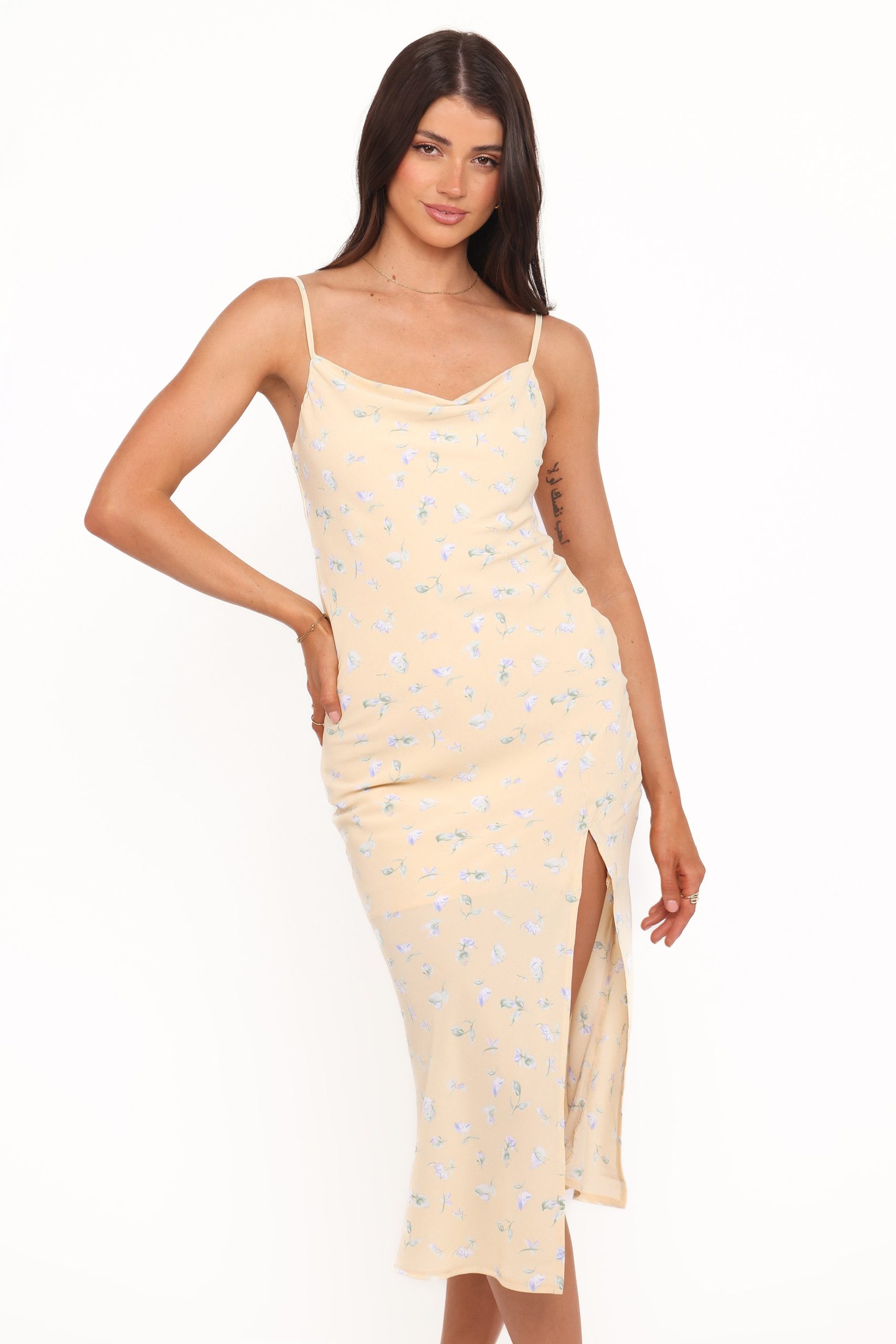 Yelena Dress - Yellow Floral - Image 2