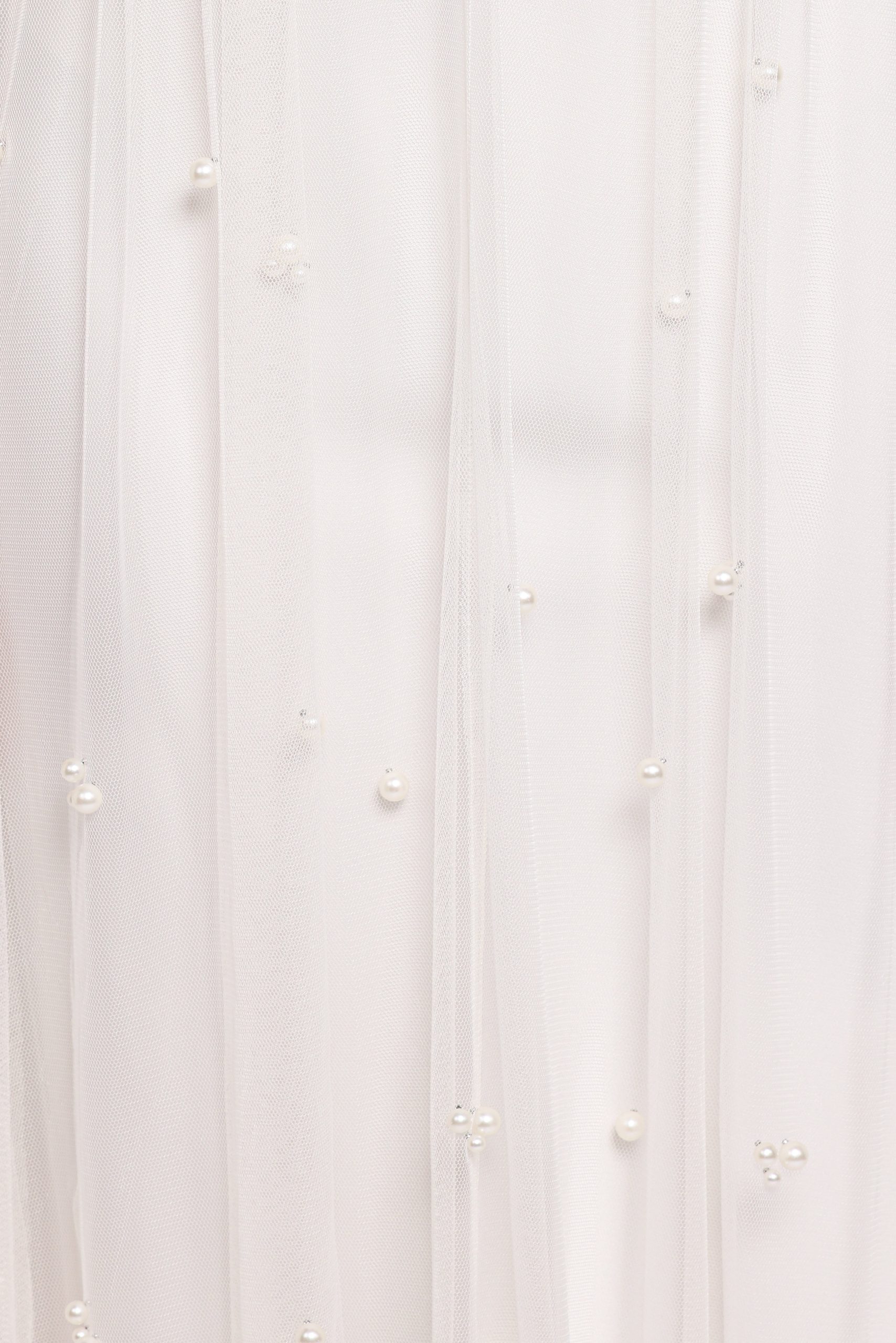 Yulia Pearl Midi Dress - Ecru - Image 7