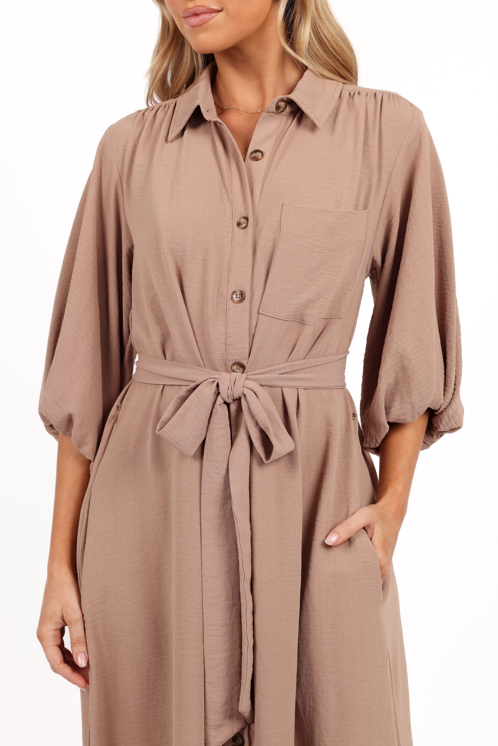 Zanita Midi Dress - Toast - Image 2