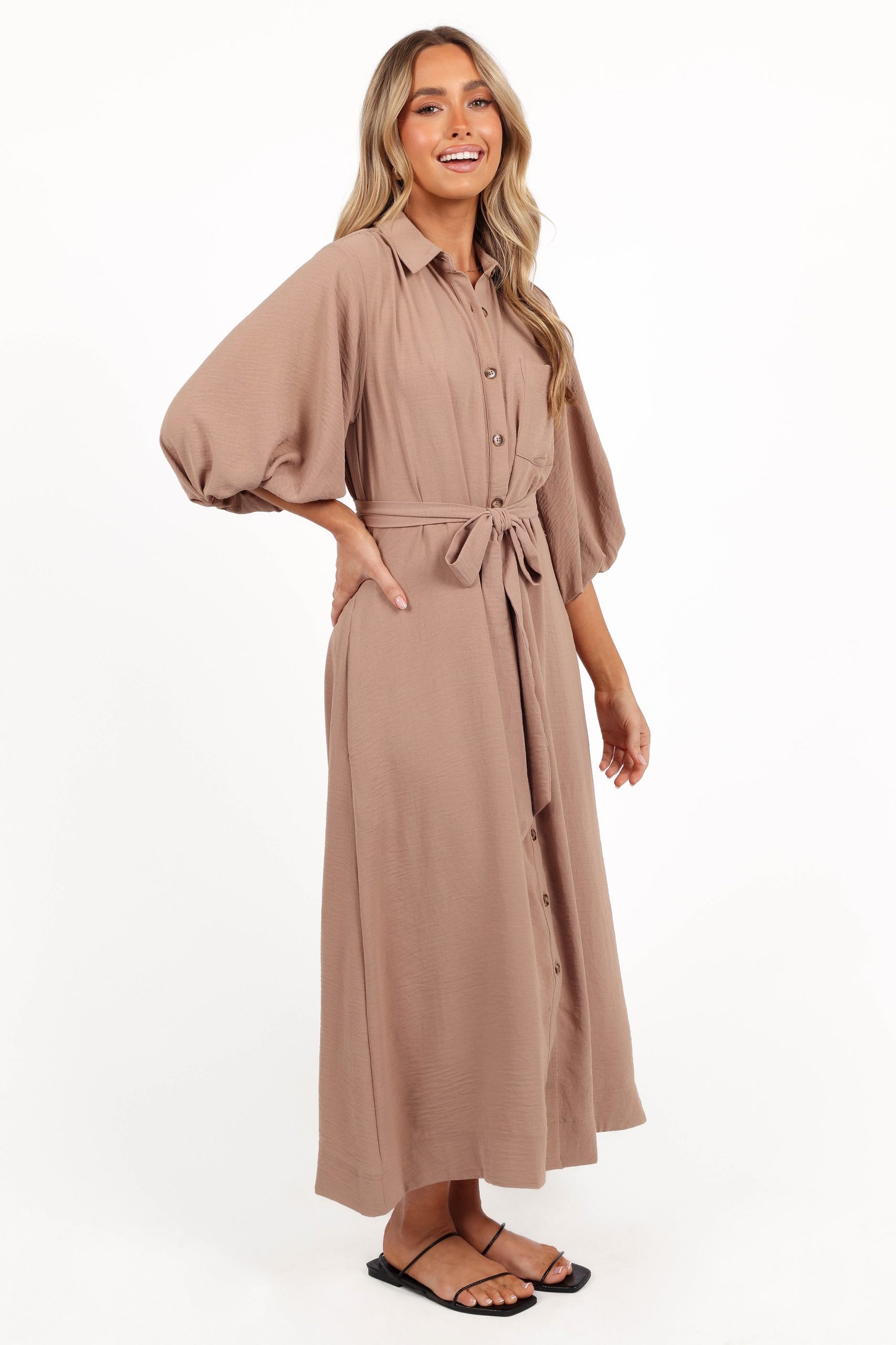 Zanita Midi Dress - Toast - Image 5