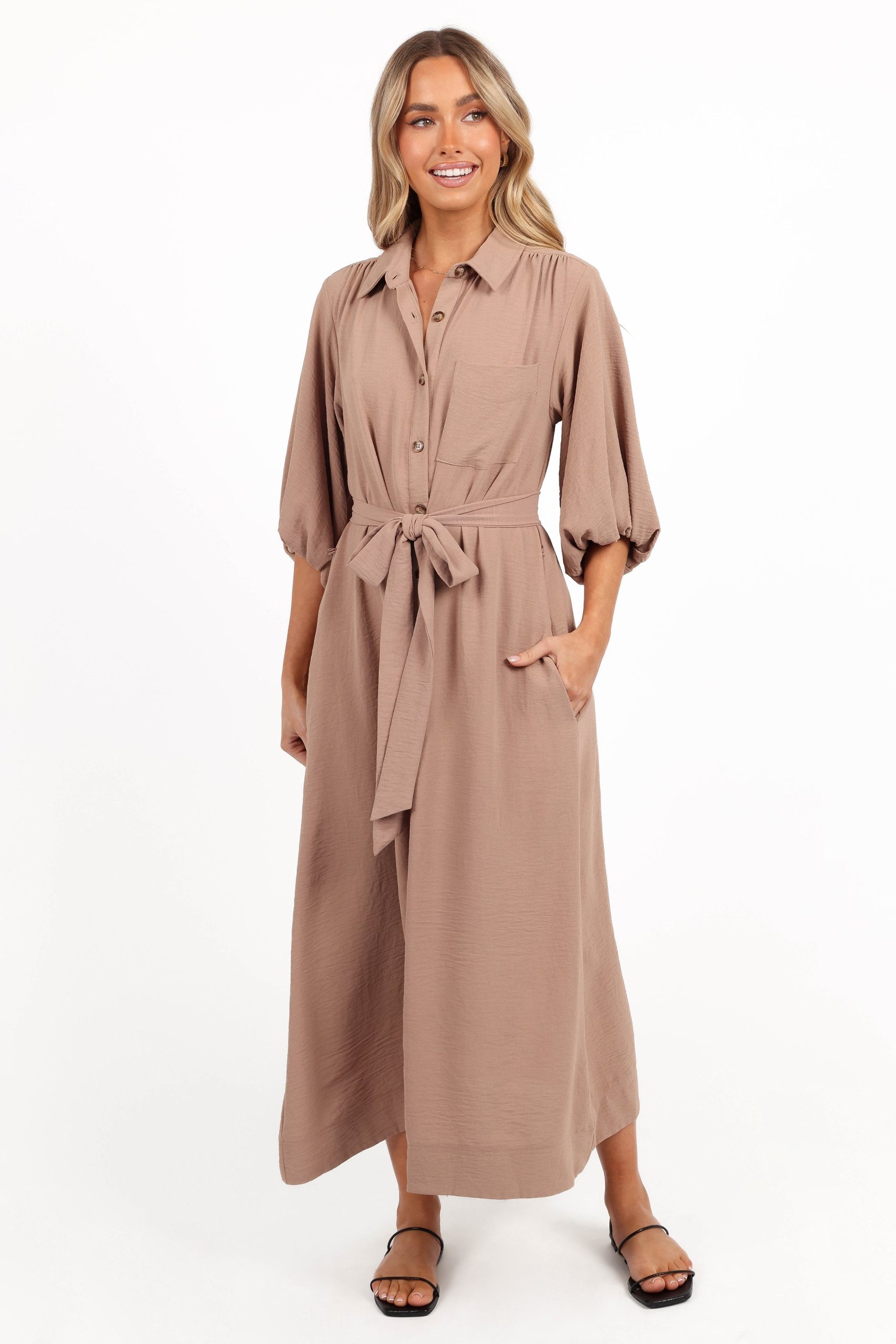 Zanita Midi Dress - Toast - Image 6