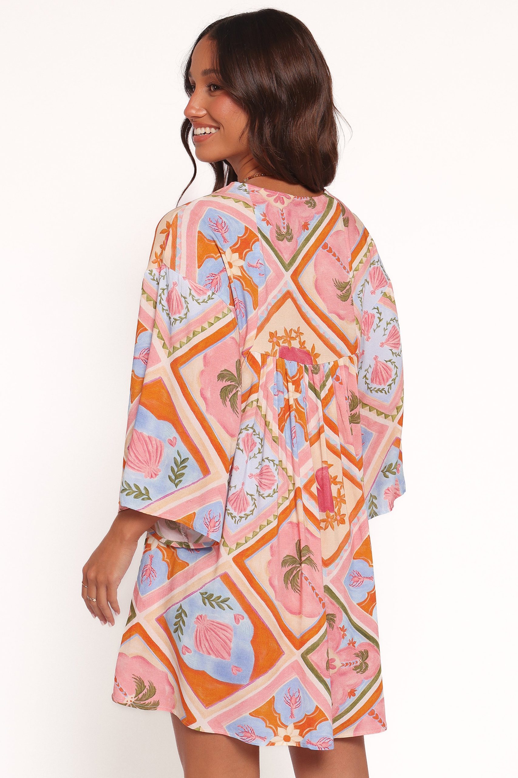 Zanna Mini Dress - Multi Tile - Image 4