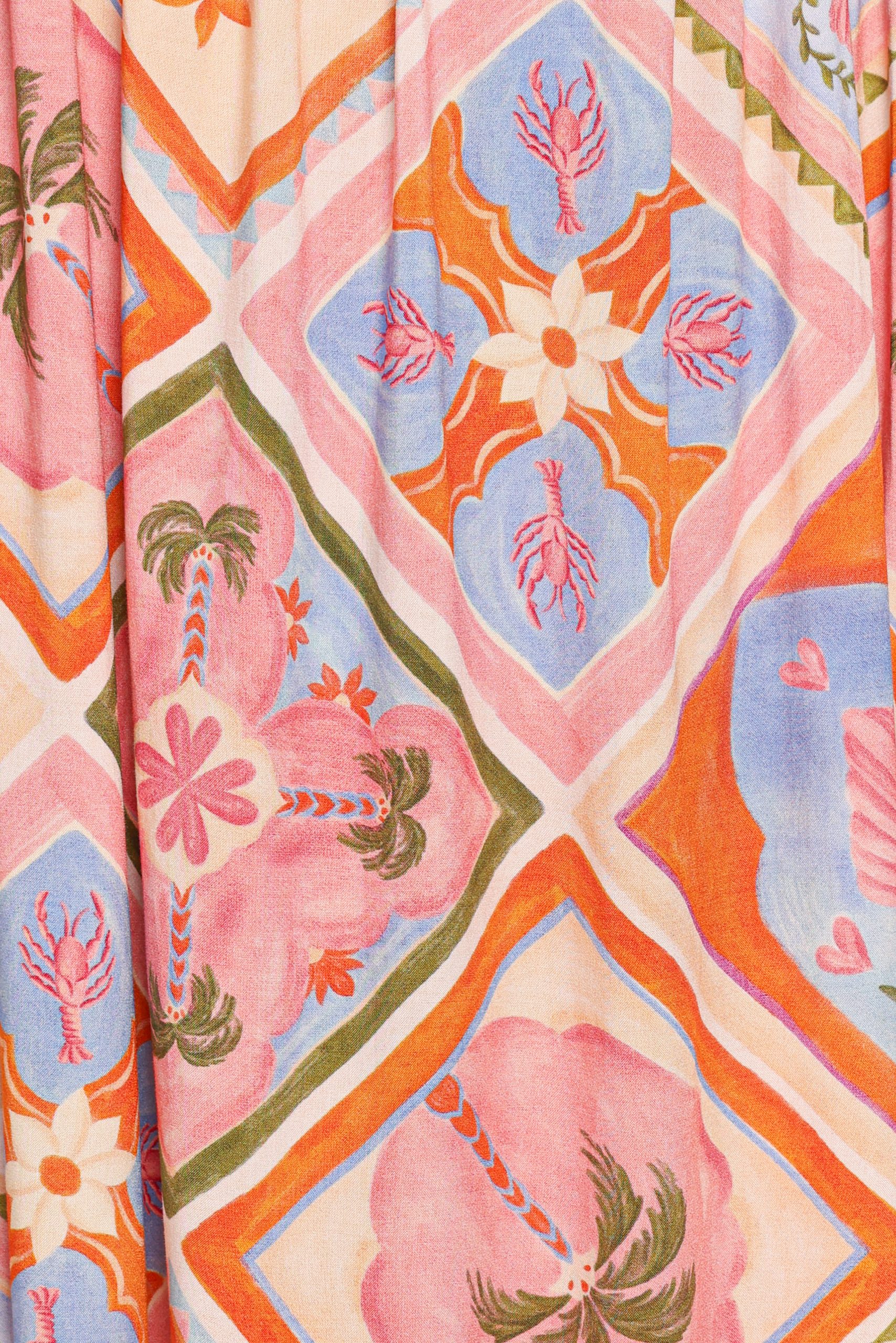 Zanna Mini Dress - Multi Tile - Image 6