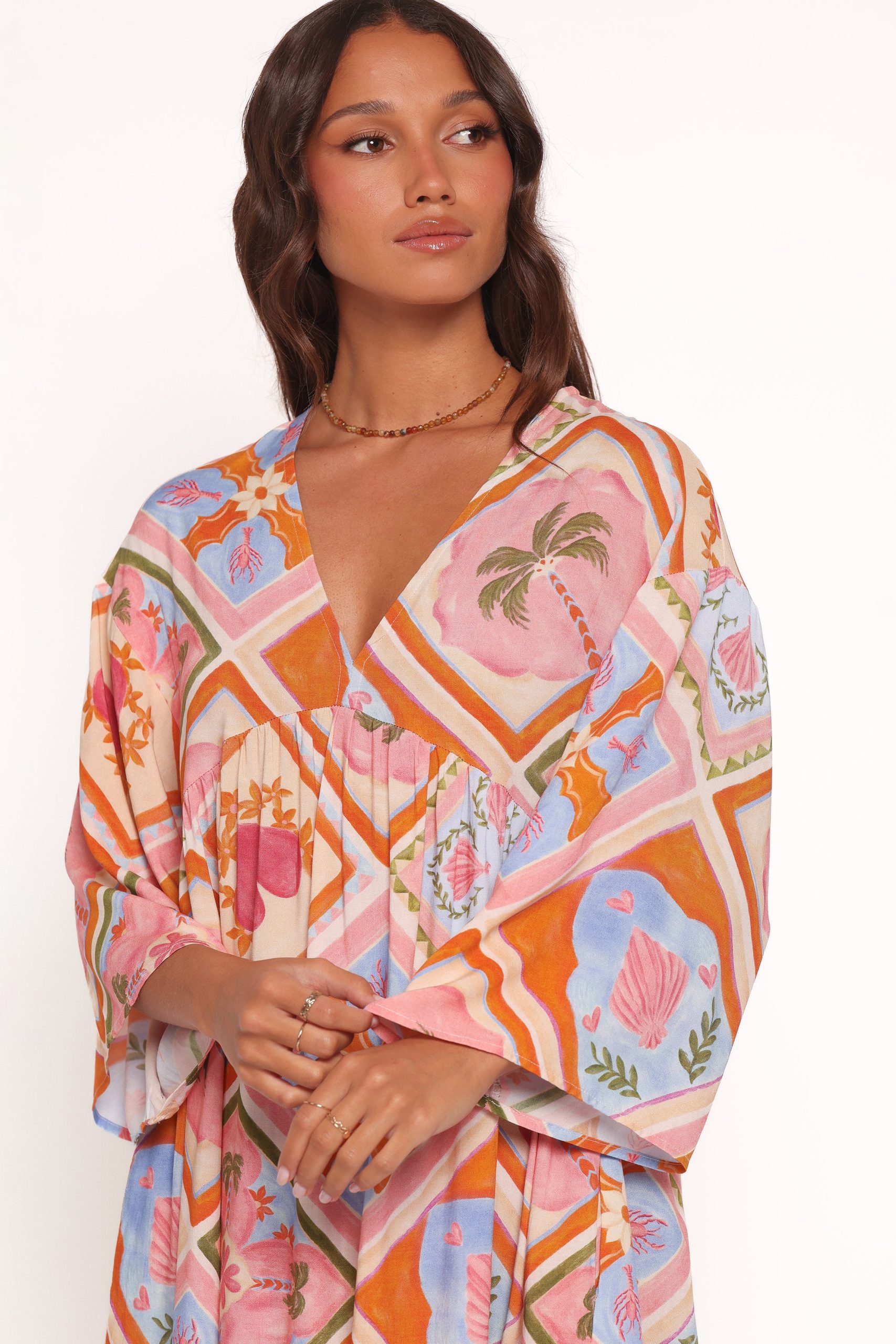 Zanna Mini Dress - Multi Tile - Image 2