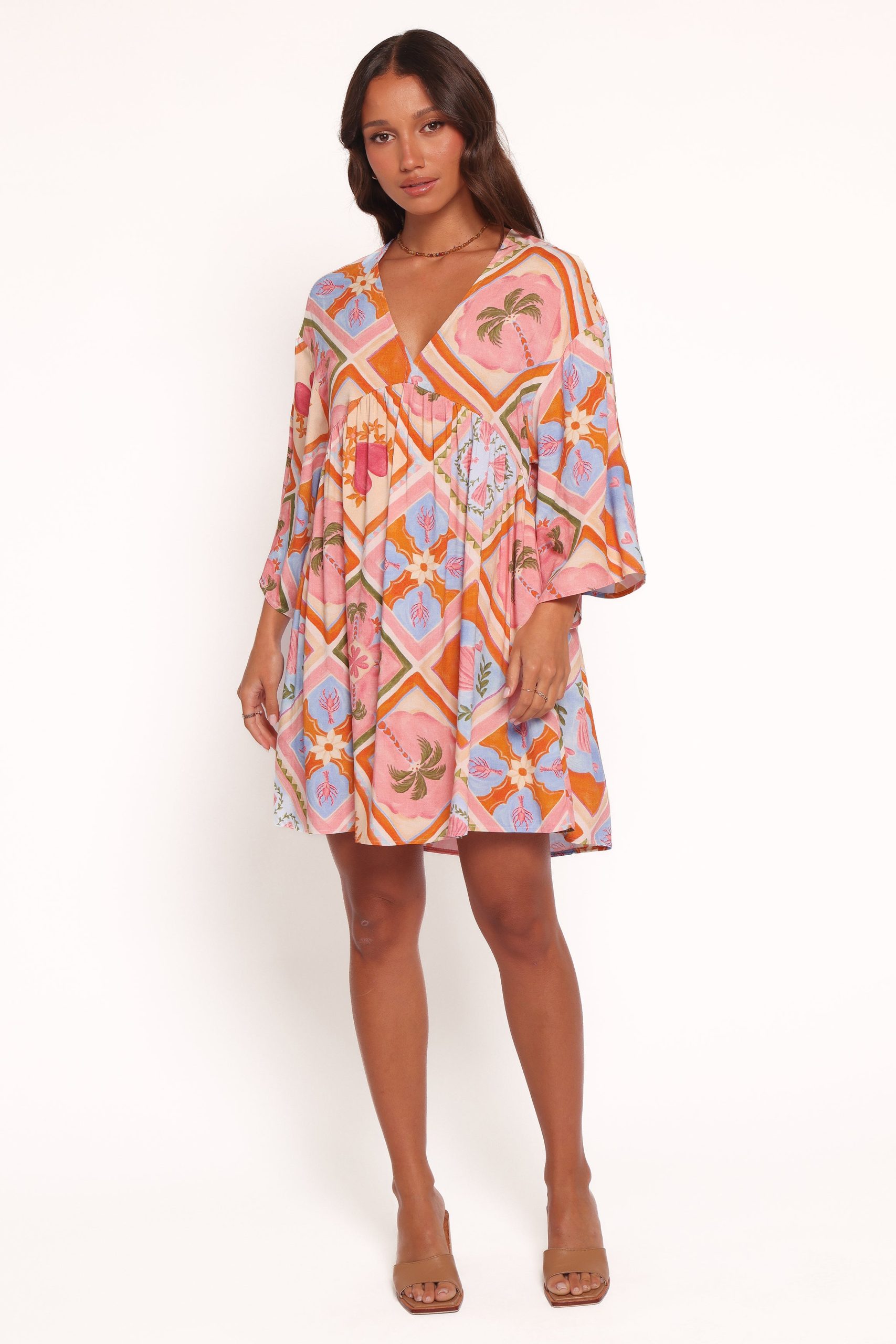 Zanna Mini Dress - Multi Tile - Image 5