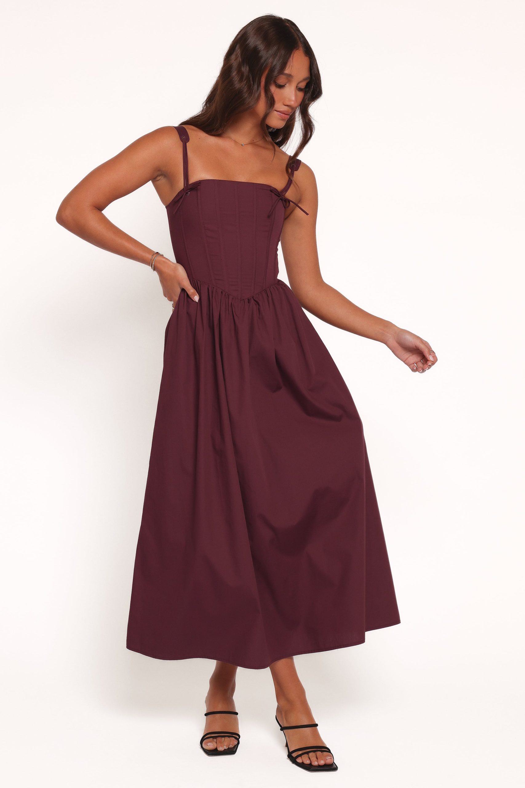 Zenobia Midi Dress - Cherry - Image 3