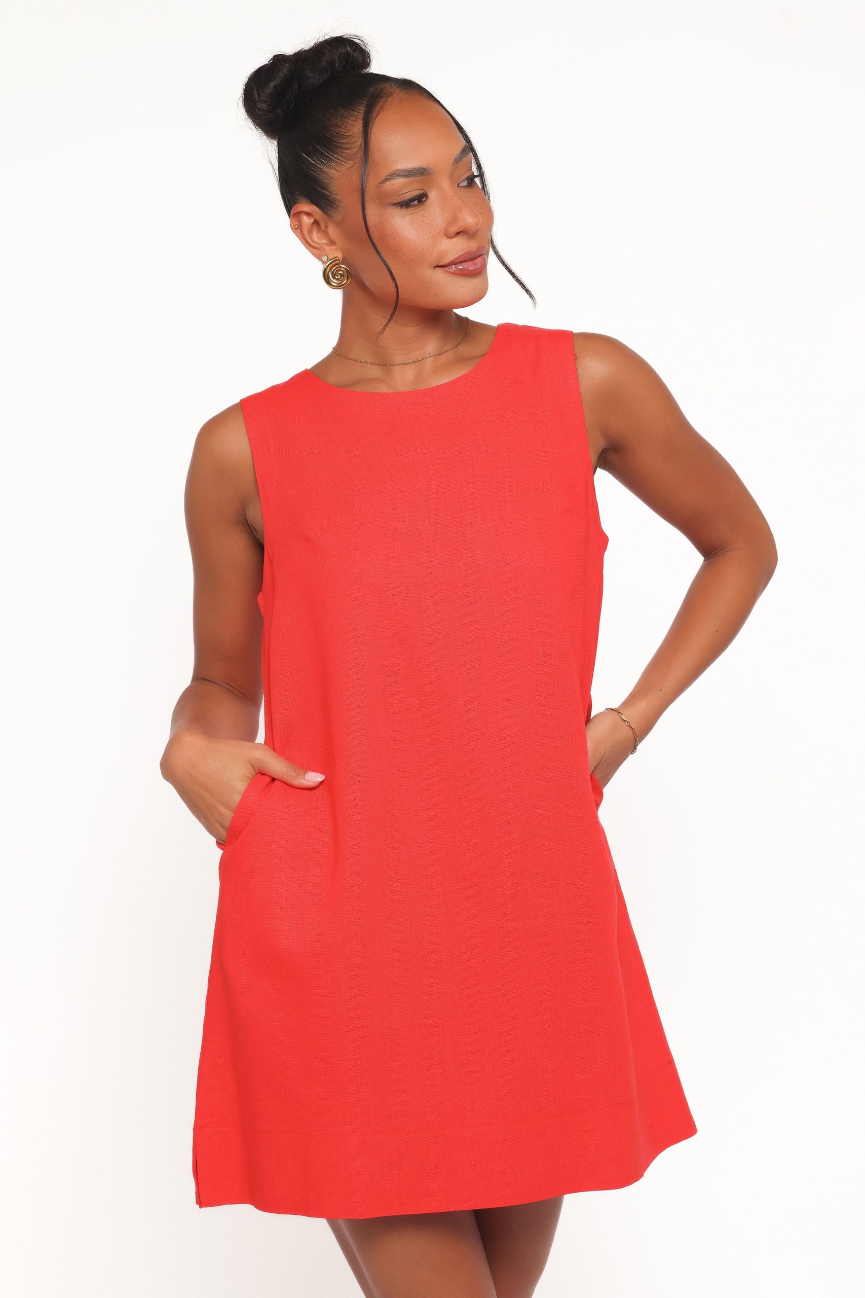 Zoe Mini Dress - Red - Image 2