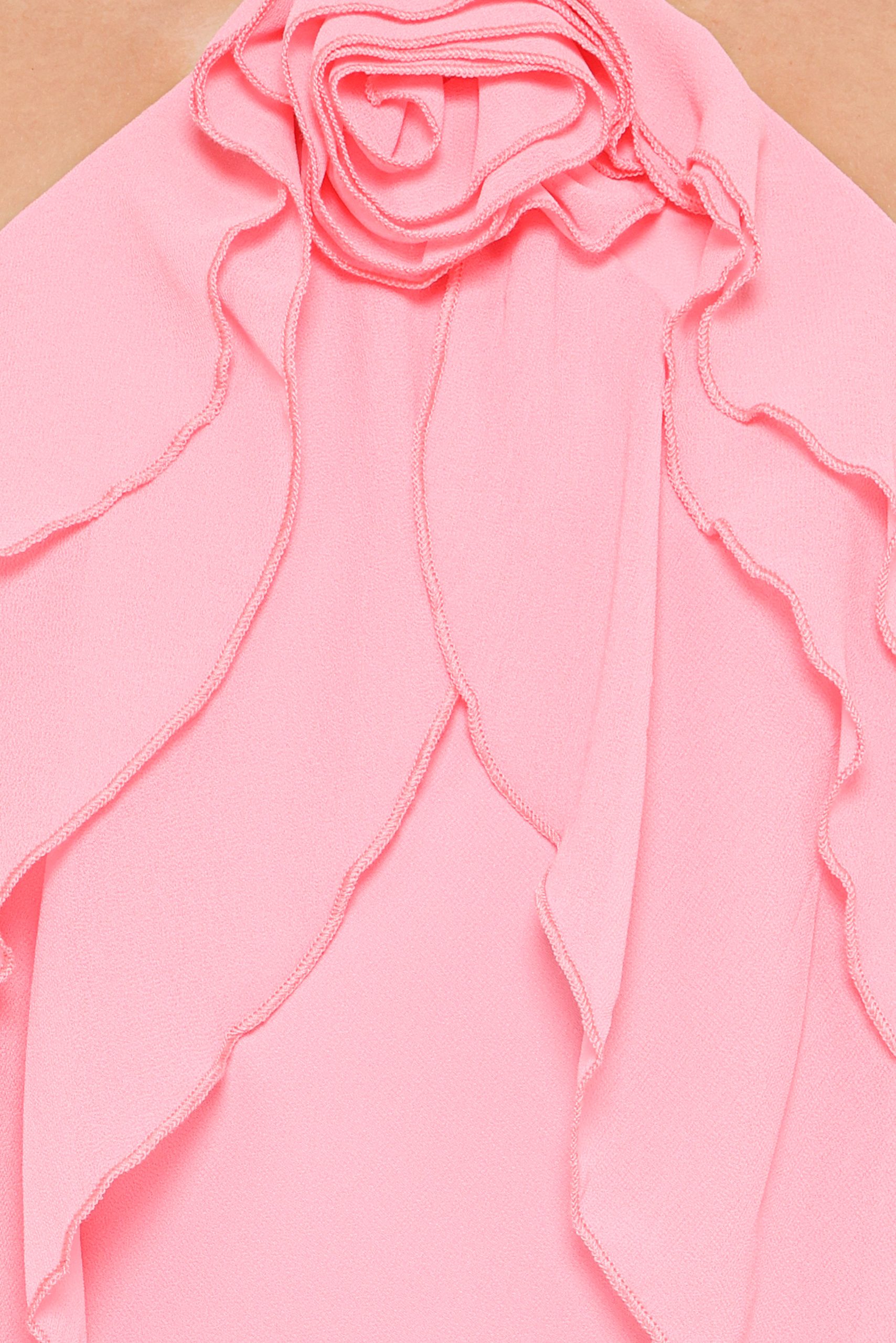 Zorina Halterneck Maxi Dress - Coral - Image 6