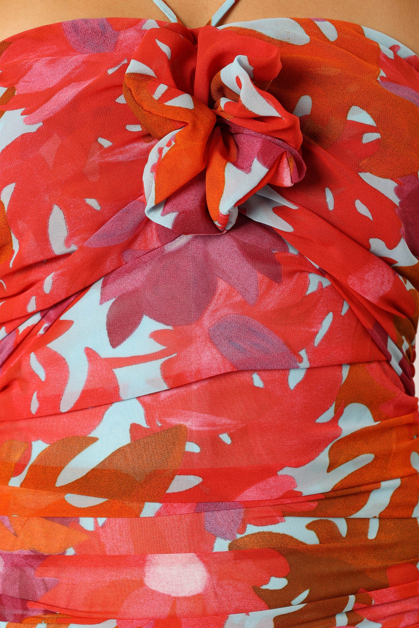 Zuri Rosette Mini Dress - Pink Azalea - Image 11
