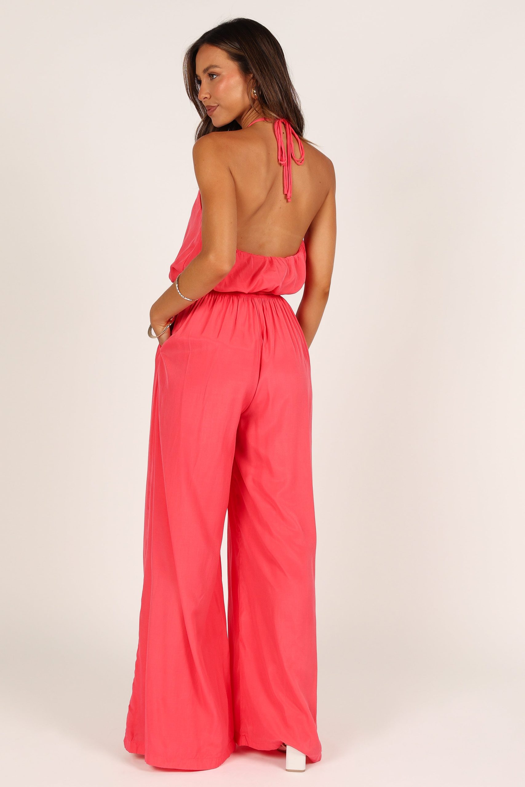 Dionne Halter Jumpsuit - Flamingo - Image 4