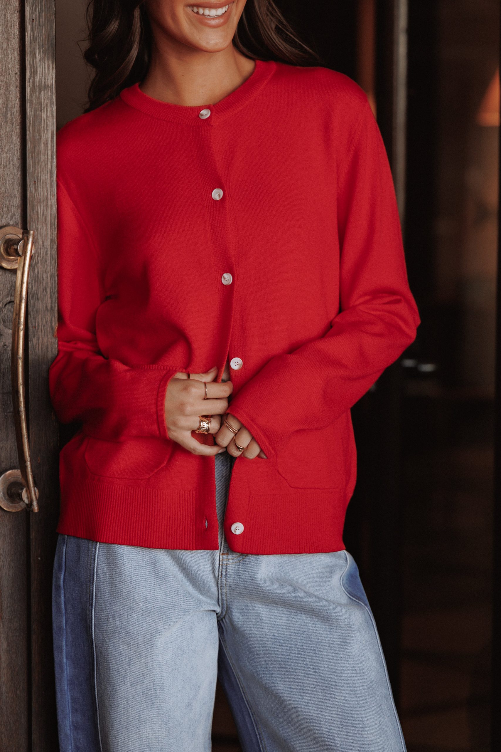 Abner Cardigan - Red - Image 8