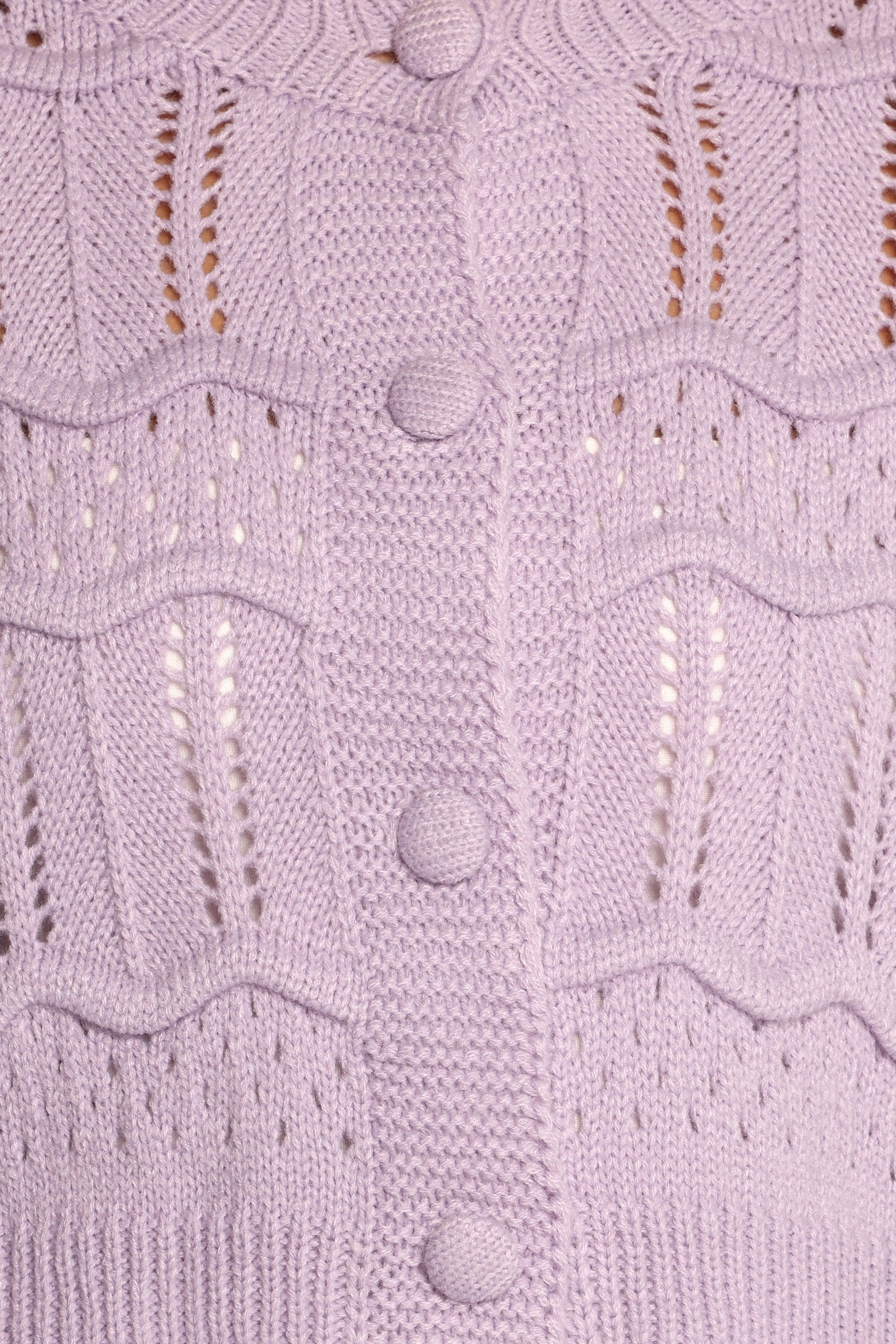 Aidy Crop Button Front Cardigan - Lilac - Image 8