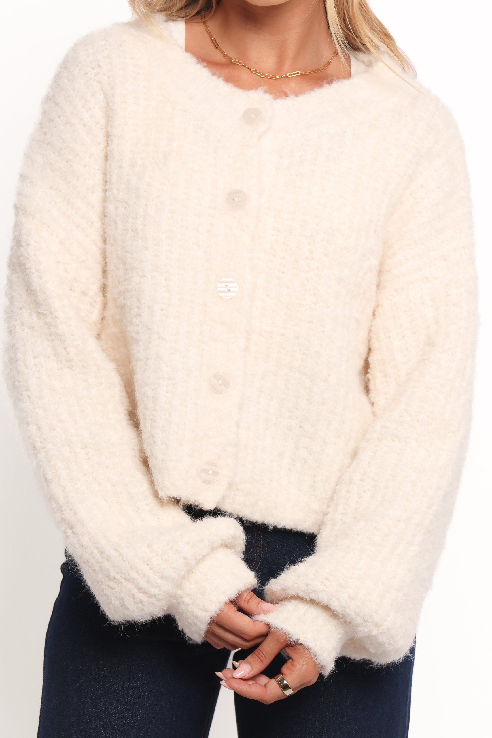 Albertine Cardigan - White - Image 7