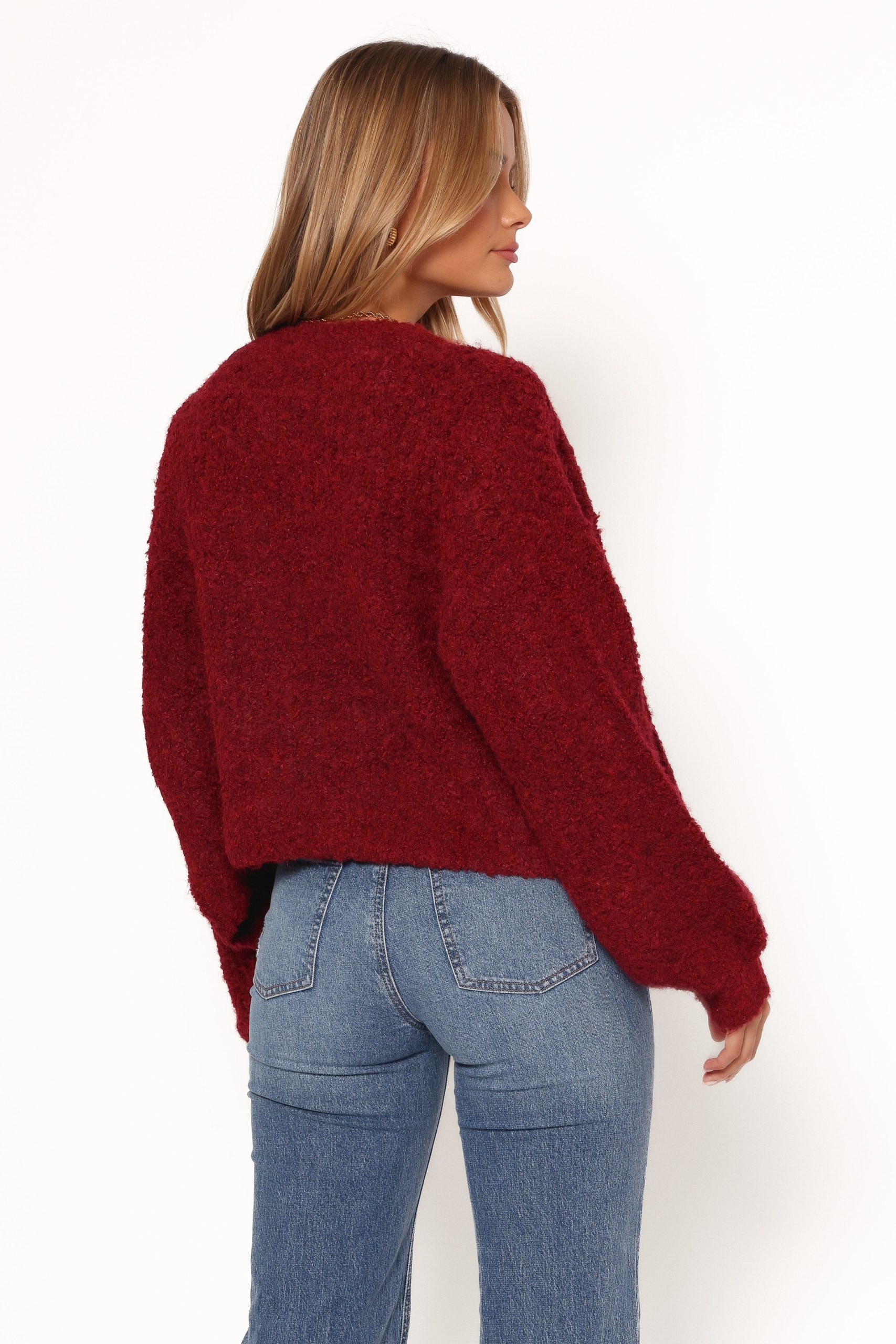 Albertine Cardigan - Wine - Image 7