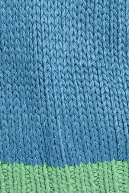 Anige Contrast Trim Cardigan - Blue/Green - Image 7