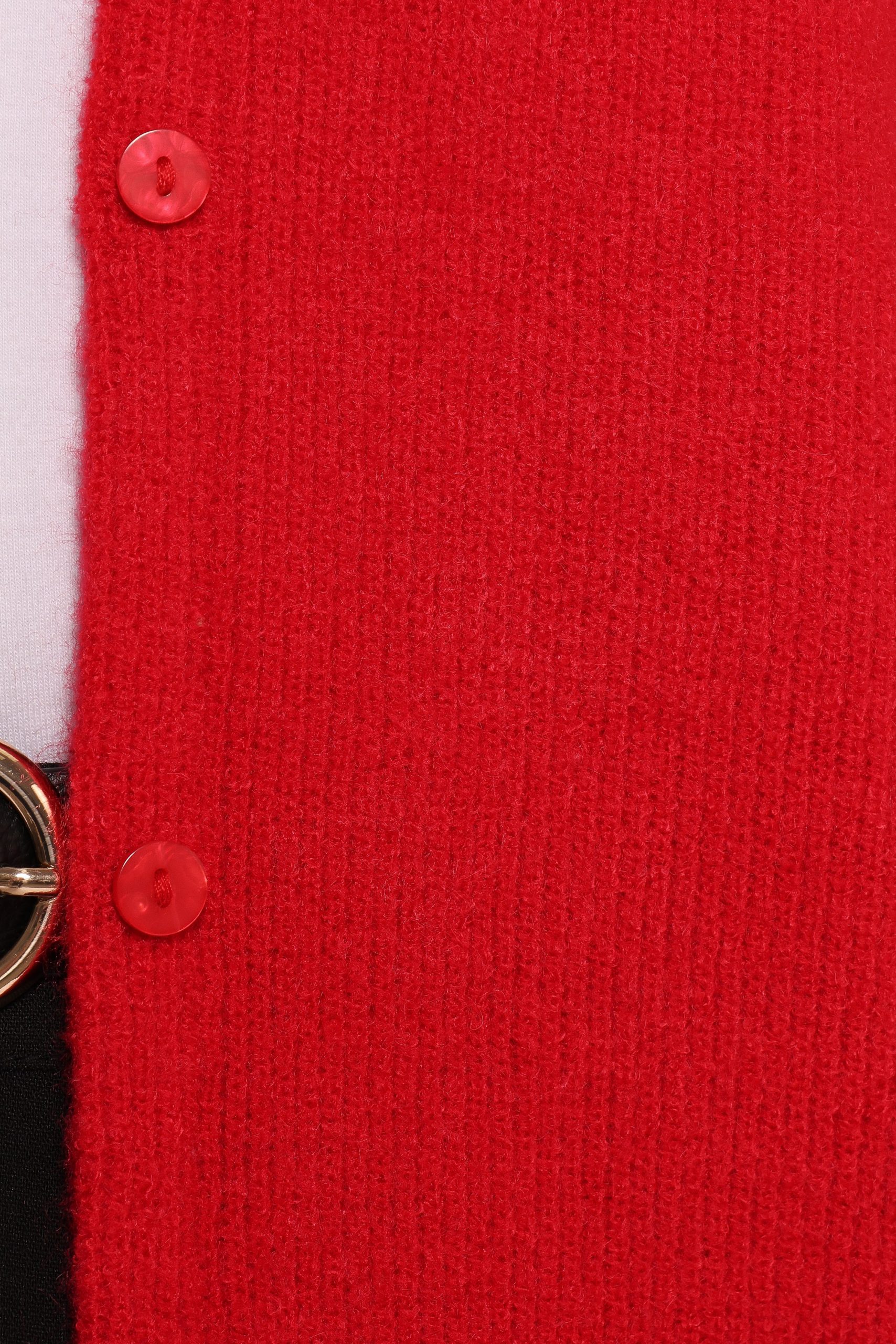 Astor Classic Button Up Cardigan - Red - Image 8