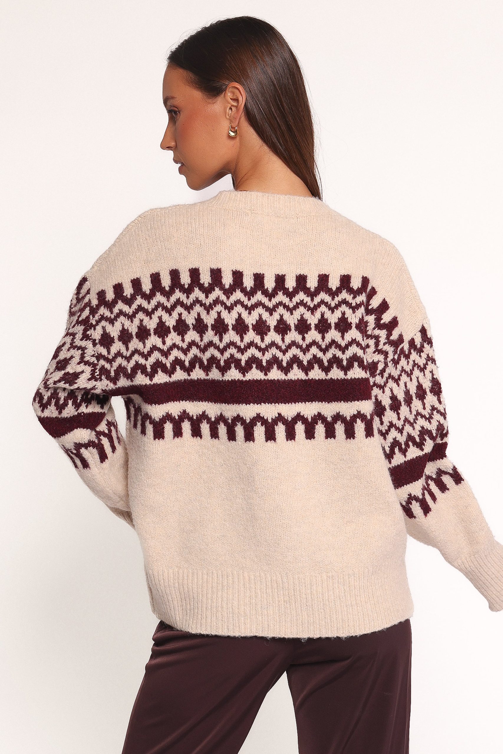 Astrid Sweater - Beige Cherry - Image 4