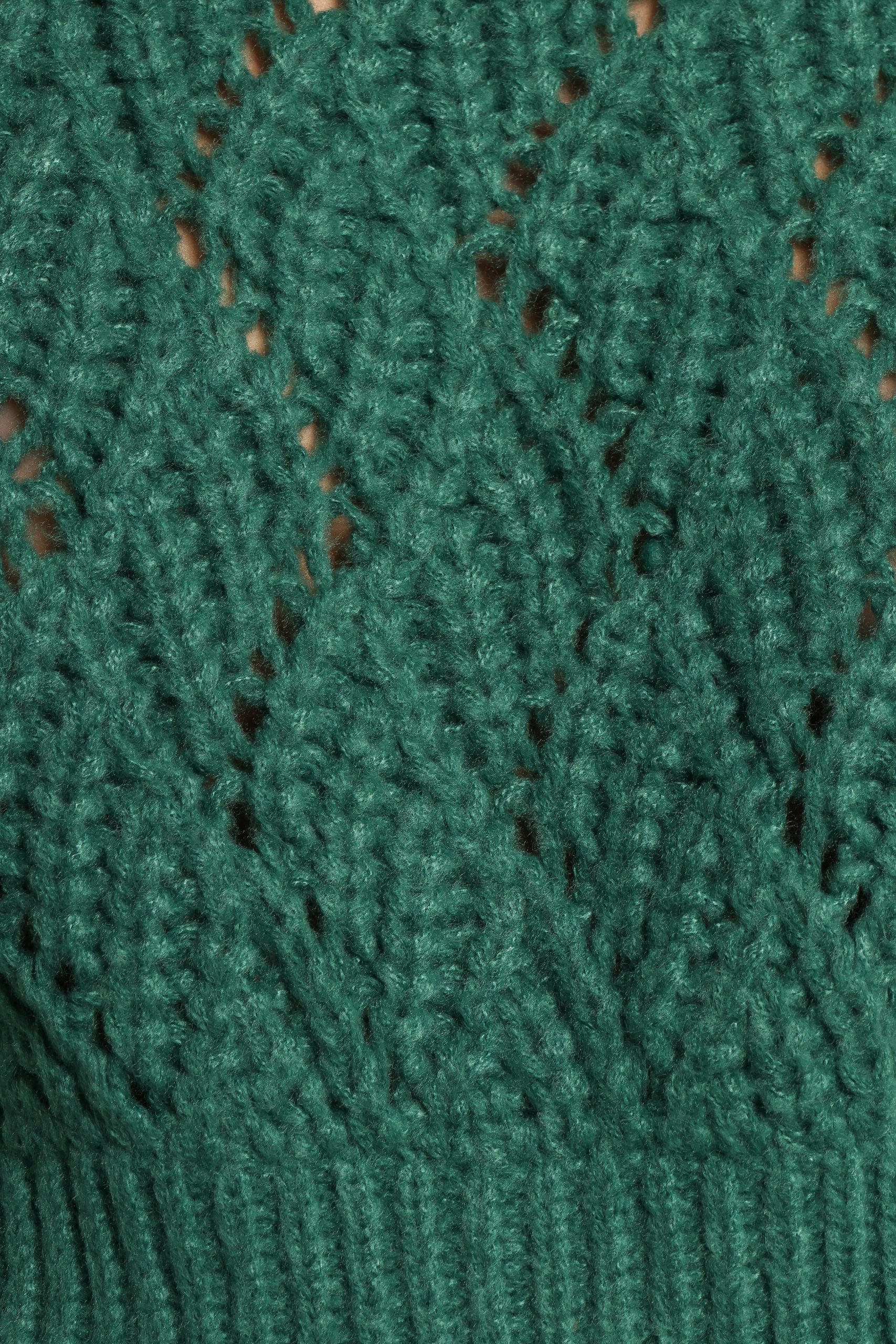 Birdie Tie Side Knit Sweater - Emerald - Image 7
