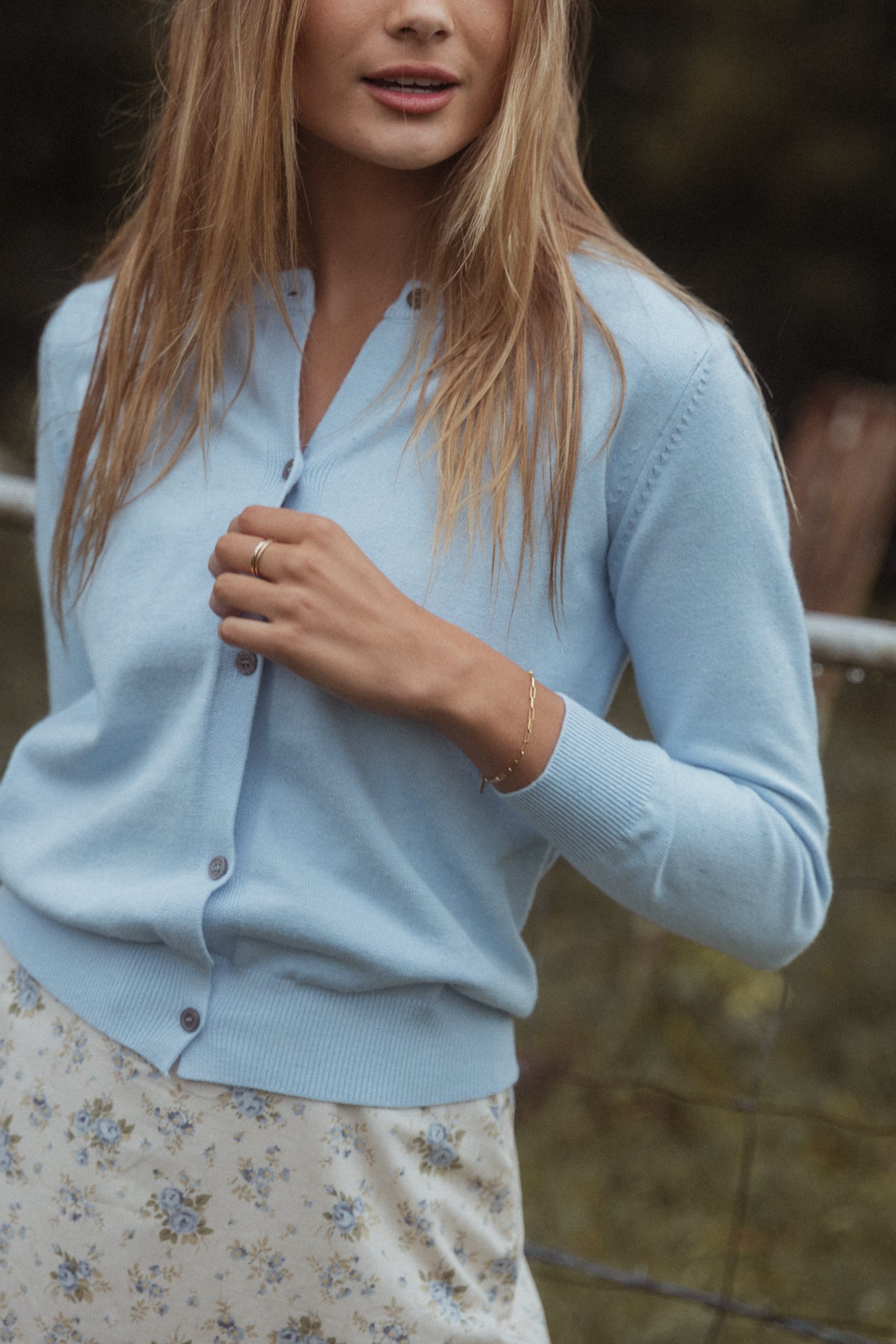 Bliss Cardigan - Pale Blue - Image 2