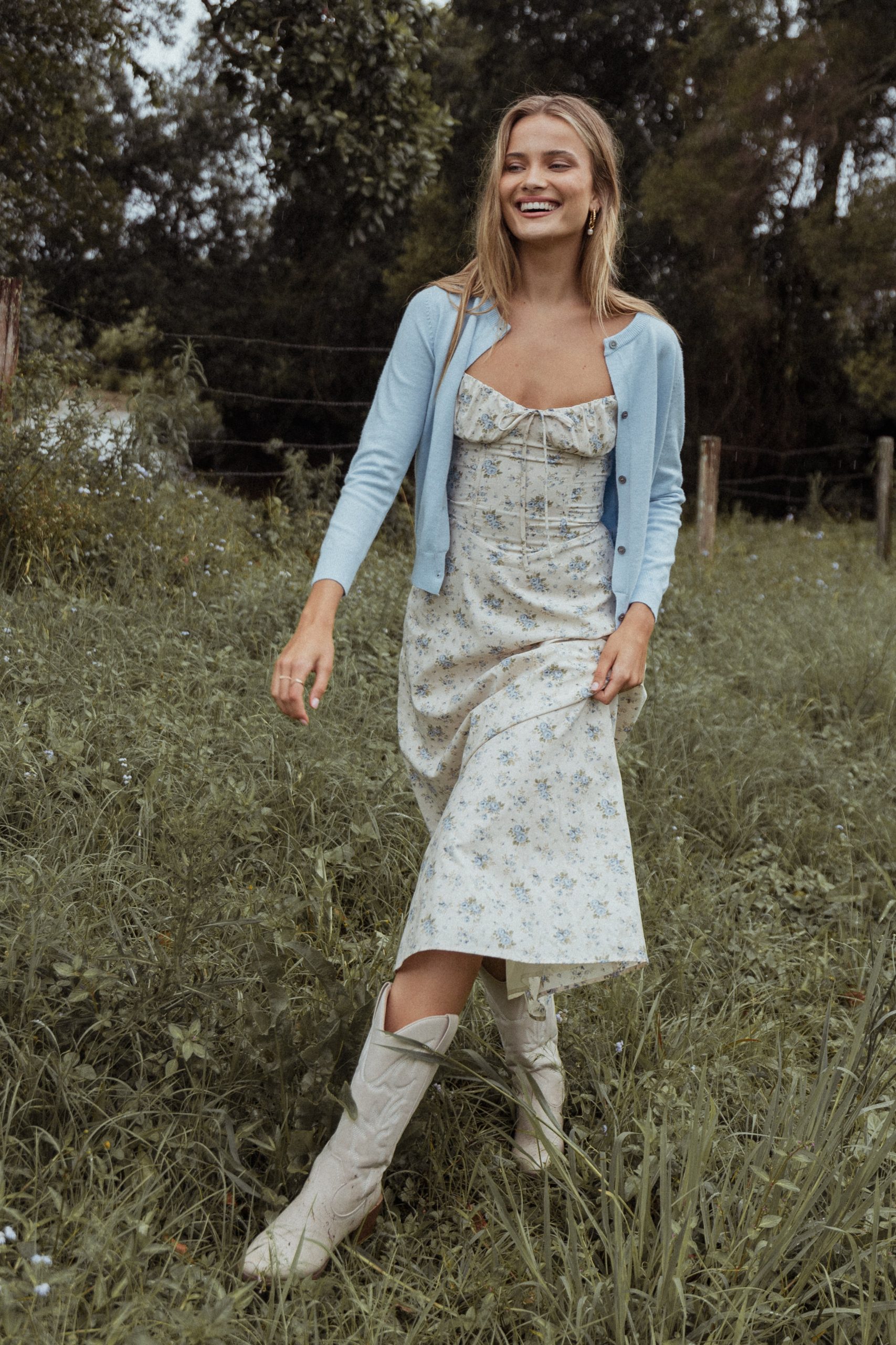 Bliss Cardigan - Pale Blue - Image 10