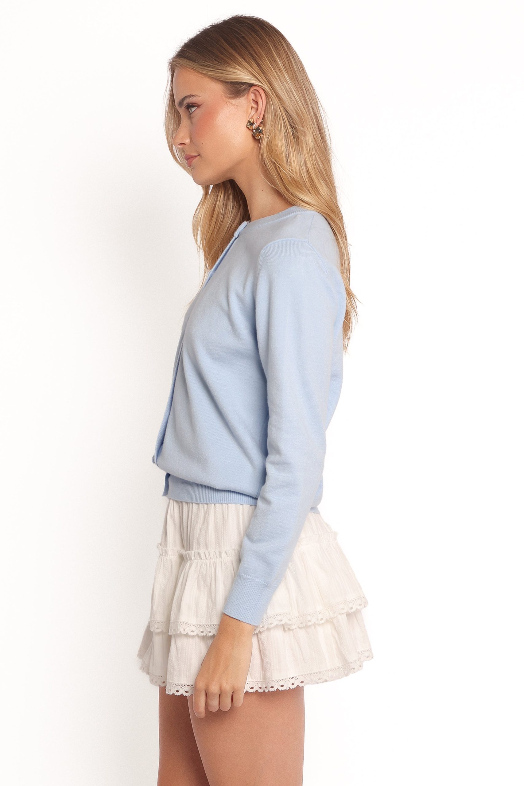 Bliss Cardigan - Pale Blue - Image 4