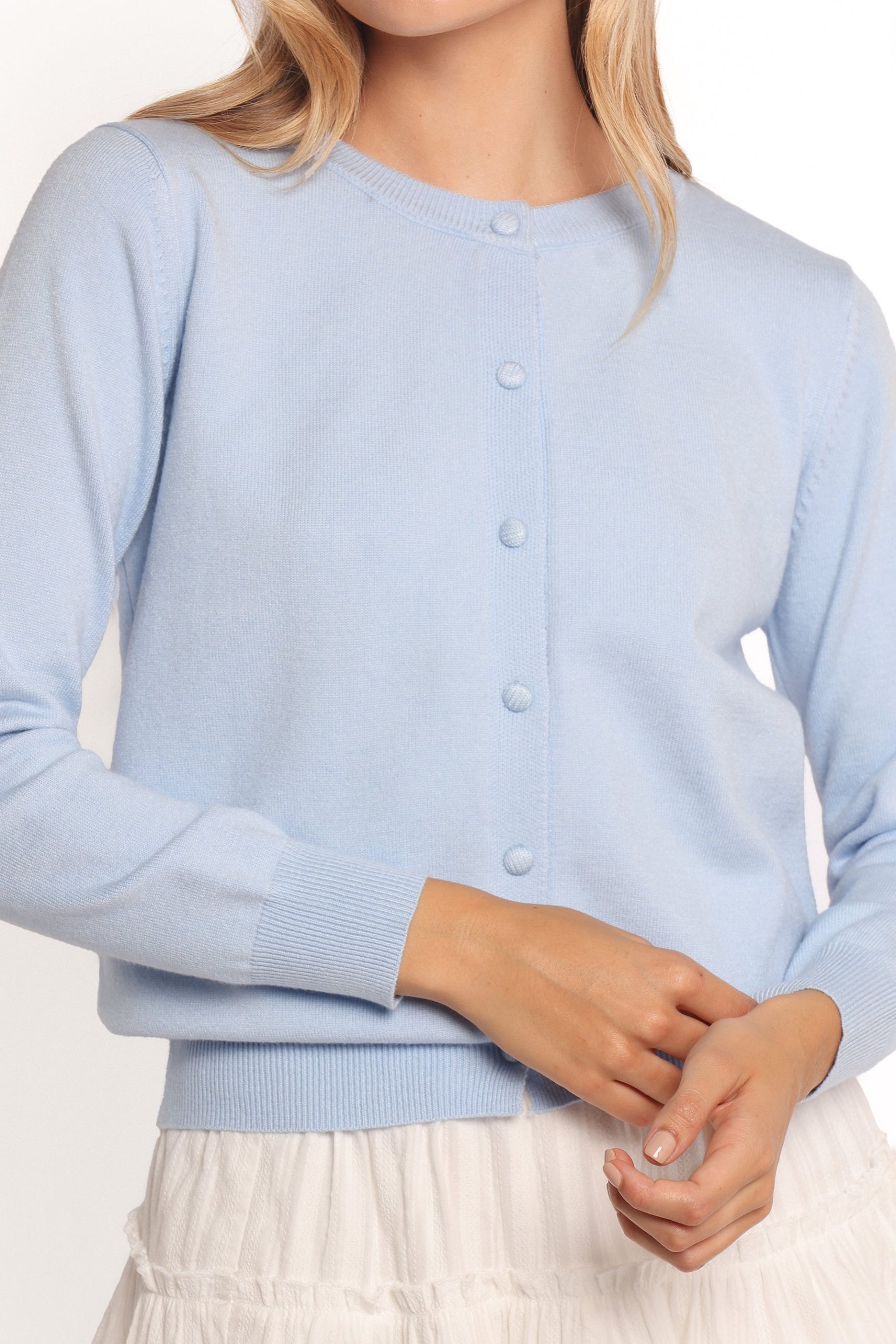 Bliss Cardigan - Pale Blue - Image 7