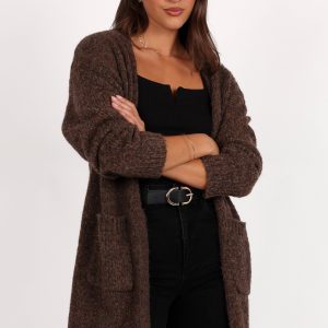 Callan Long Cardigan - Brown