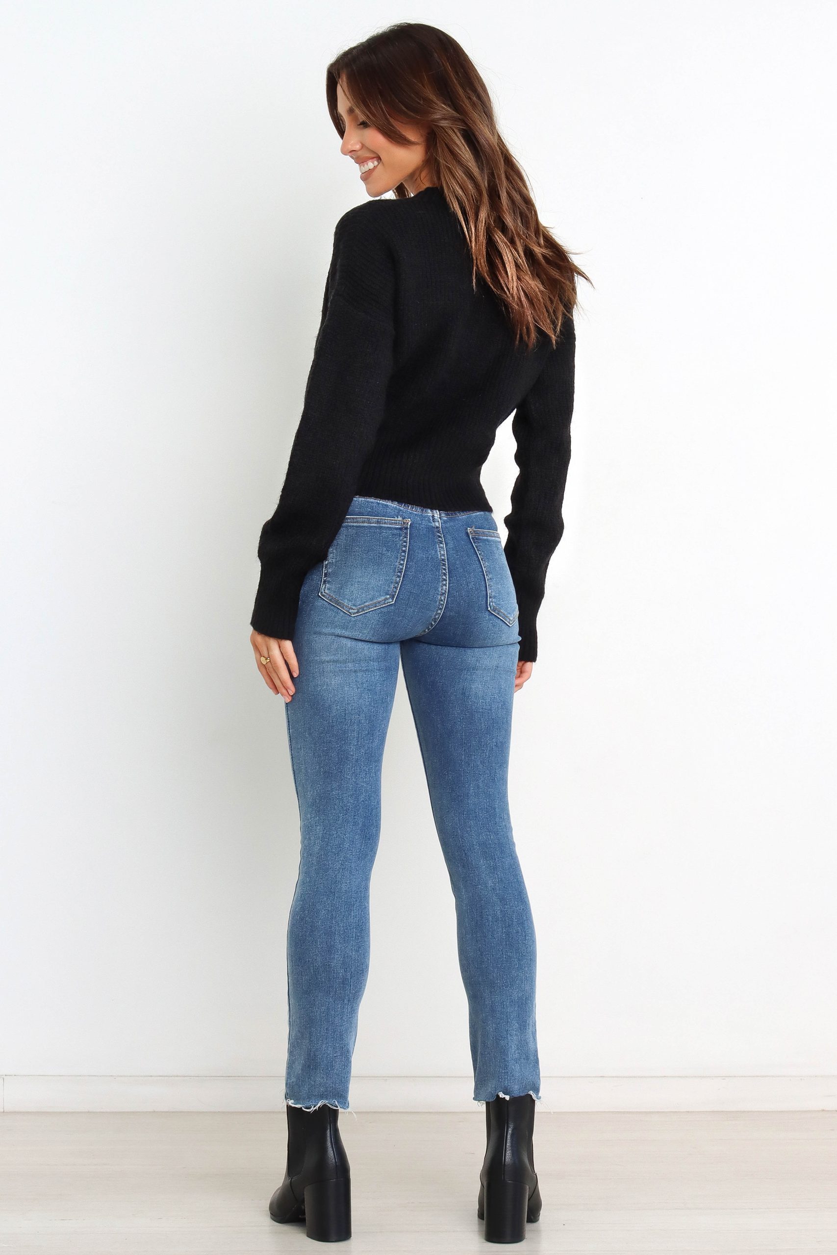 Captivate Knit Sweater - Black - Image 5