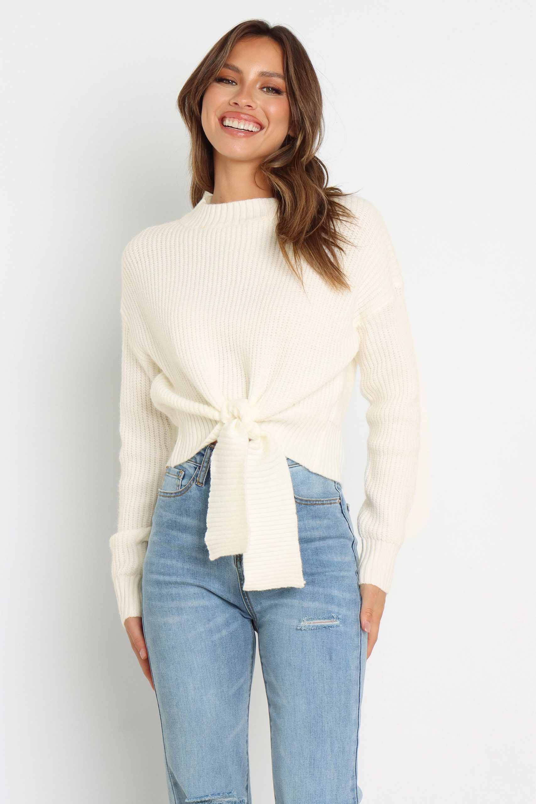 Captivate Knit Sweater - Cream - Image 3