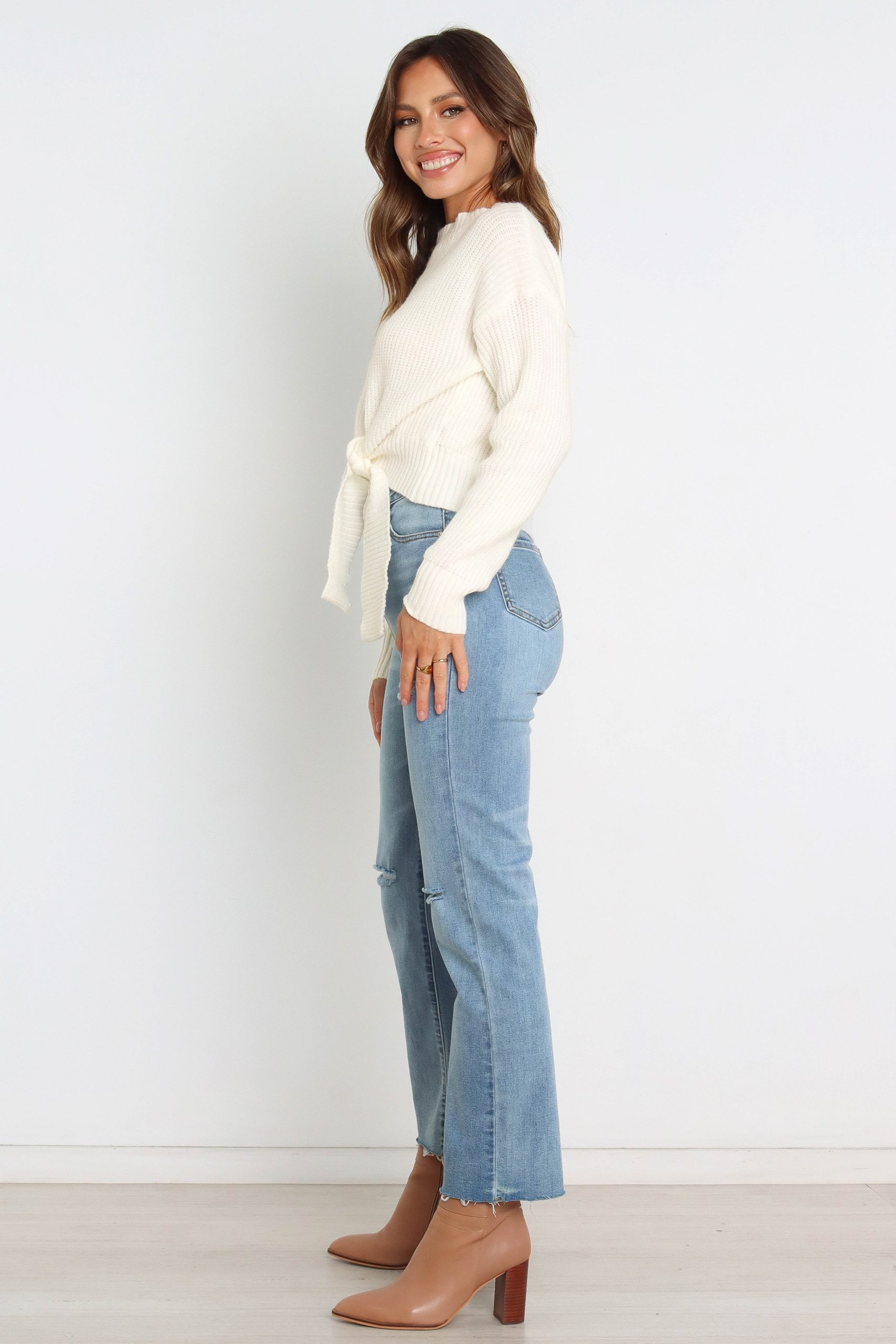 Captivate Knit Sweater - Cream - Image 7